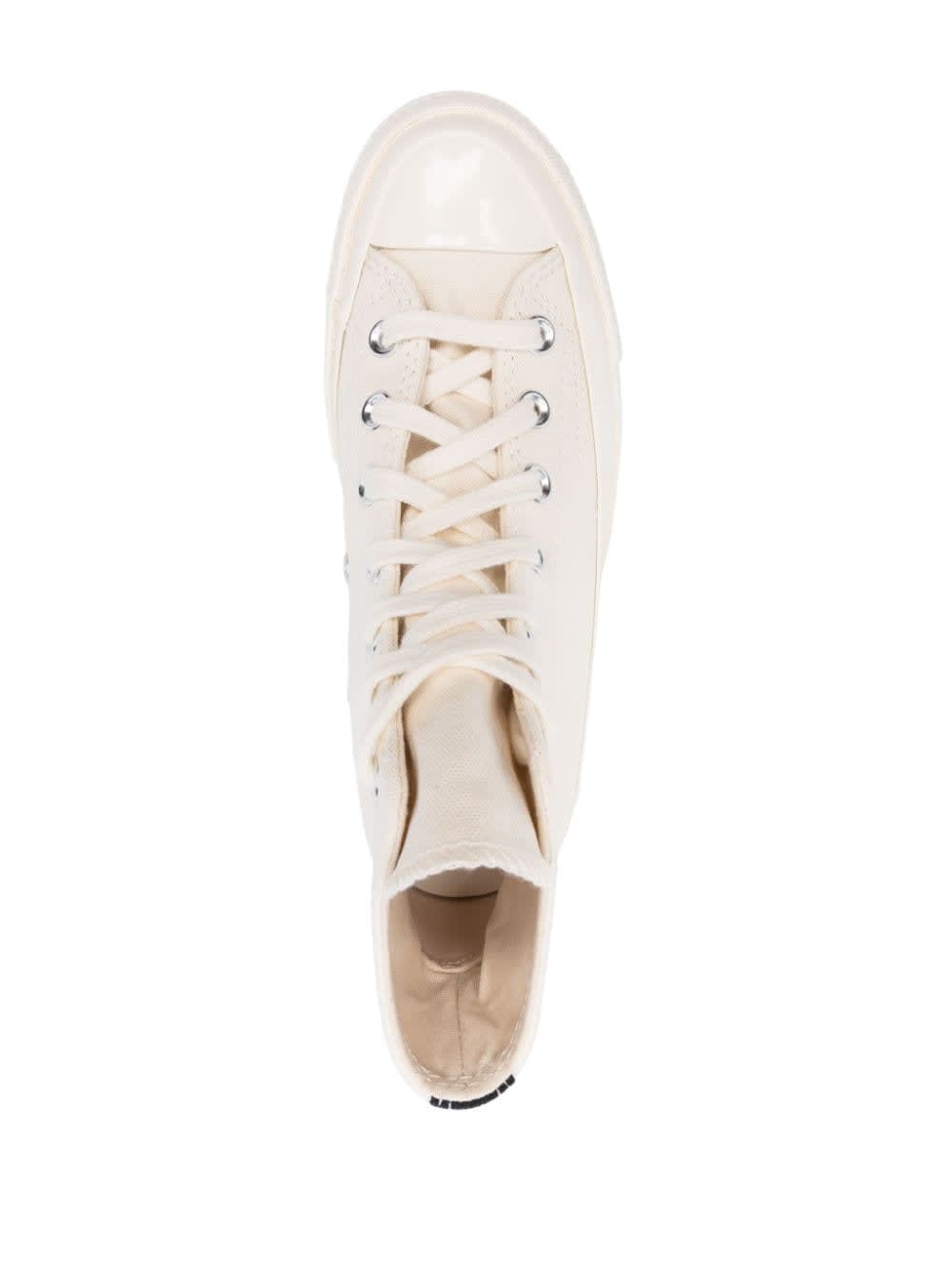 Comme Des Garçons Chuck Taylor Red Heart Sneakers In White