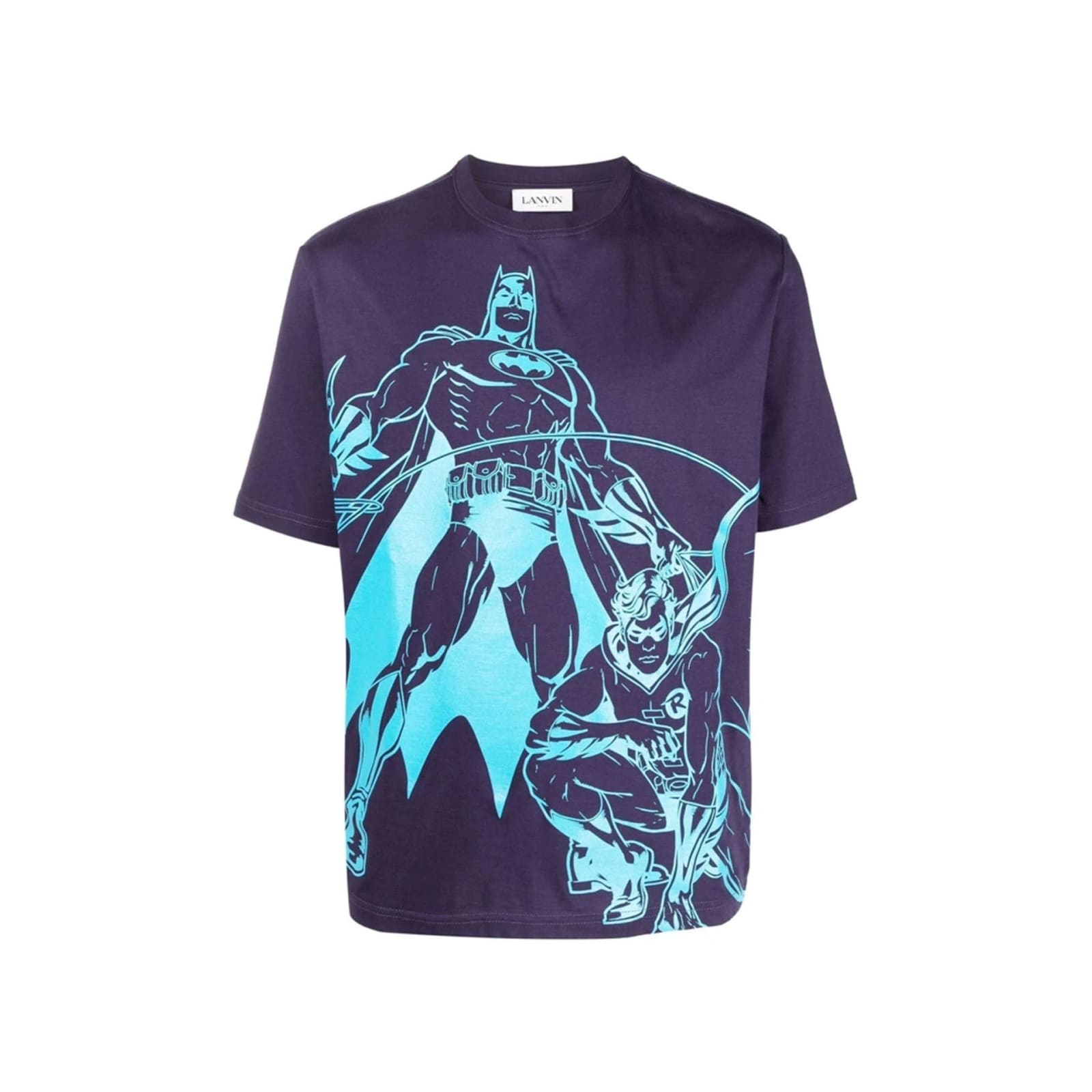 Shop Lanvin Batman Graphic Printed T-shirt In Purple