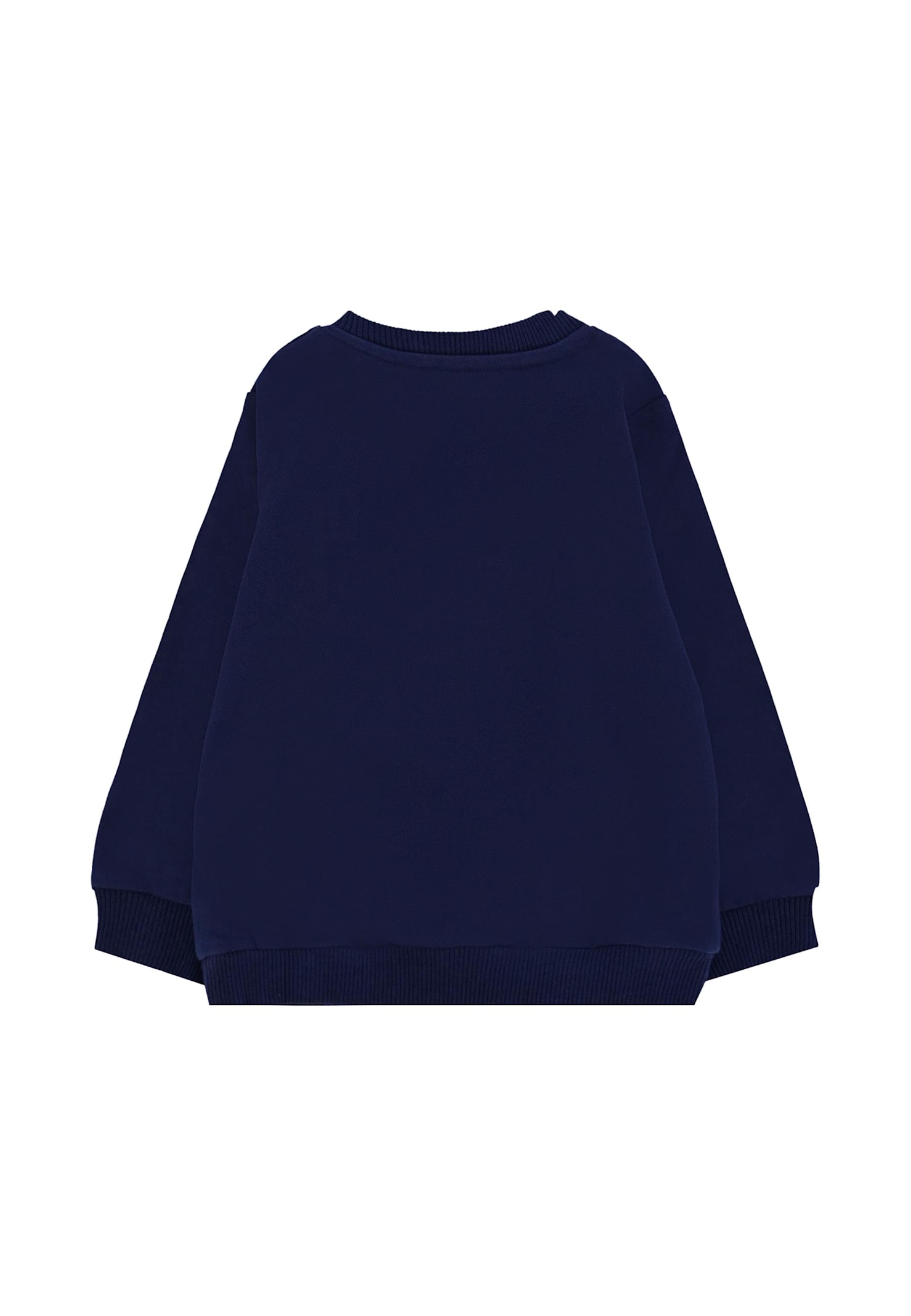 Moschino Blue Sweatshirt For Babykids With Teddy Bear In Blue