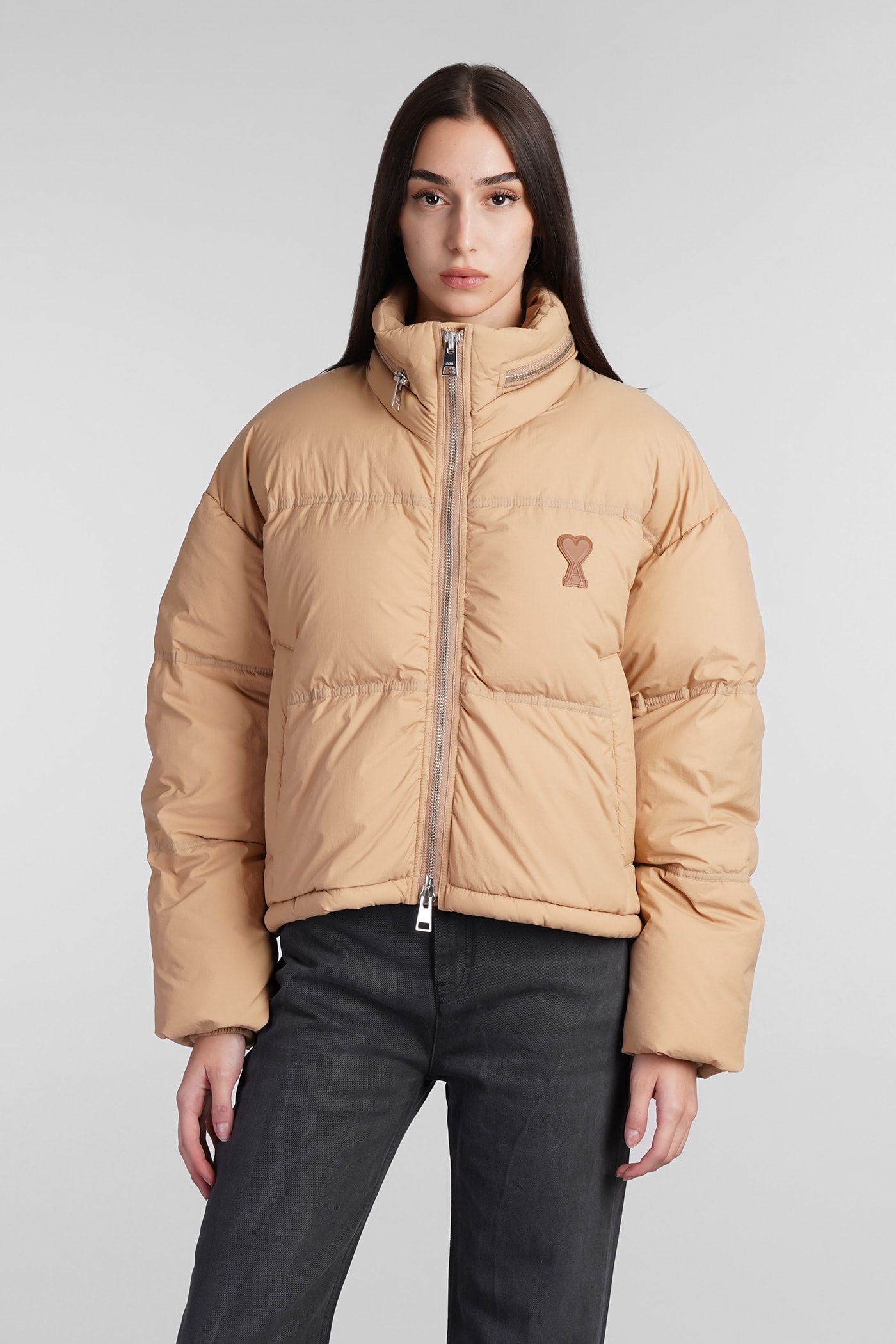 Puffer In Beige Polyamide