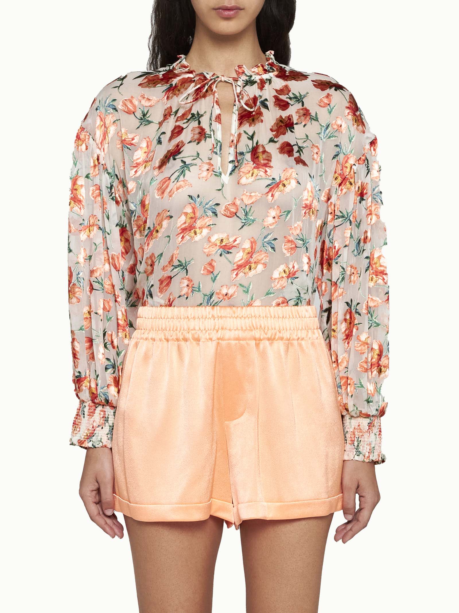 Shop Alice And Olivia Short In Coral