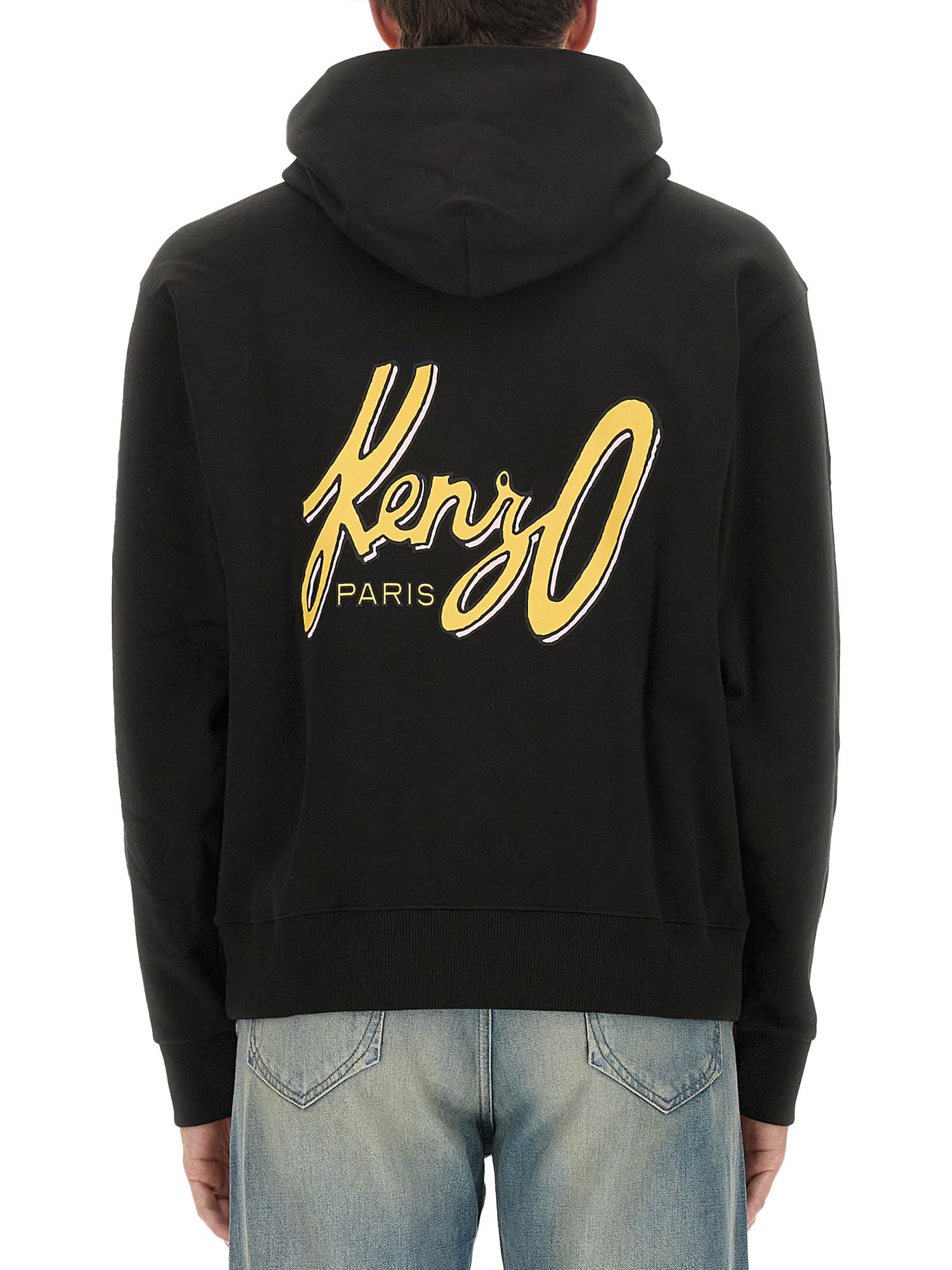 Shop Kenzo Sweatshirt With Logo In Noir