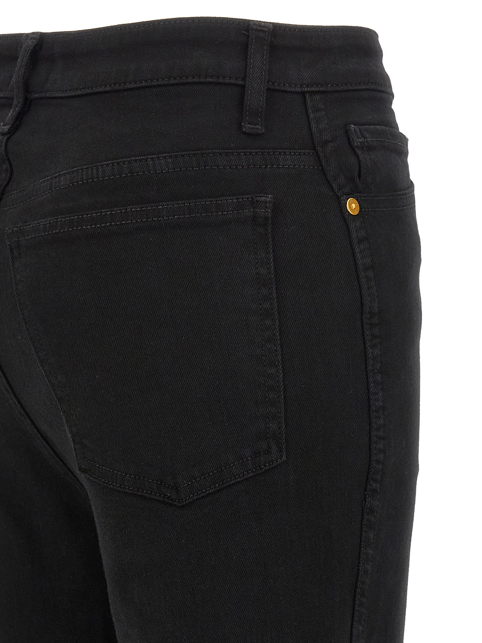 Khaite Abigail Straight Leg Jeans In Black