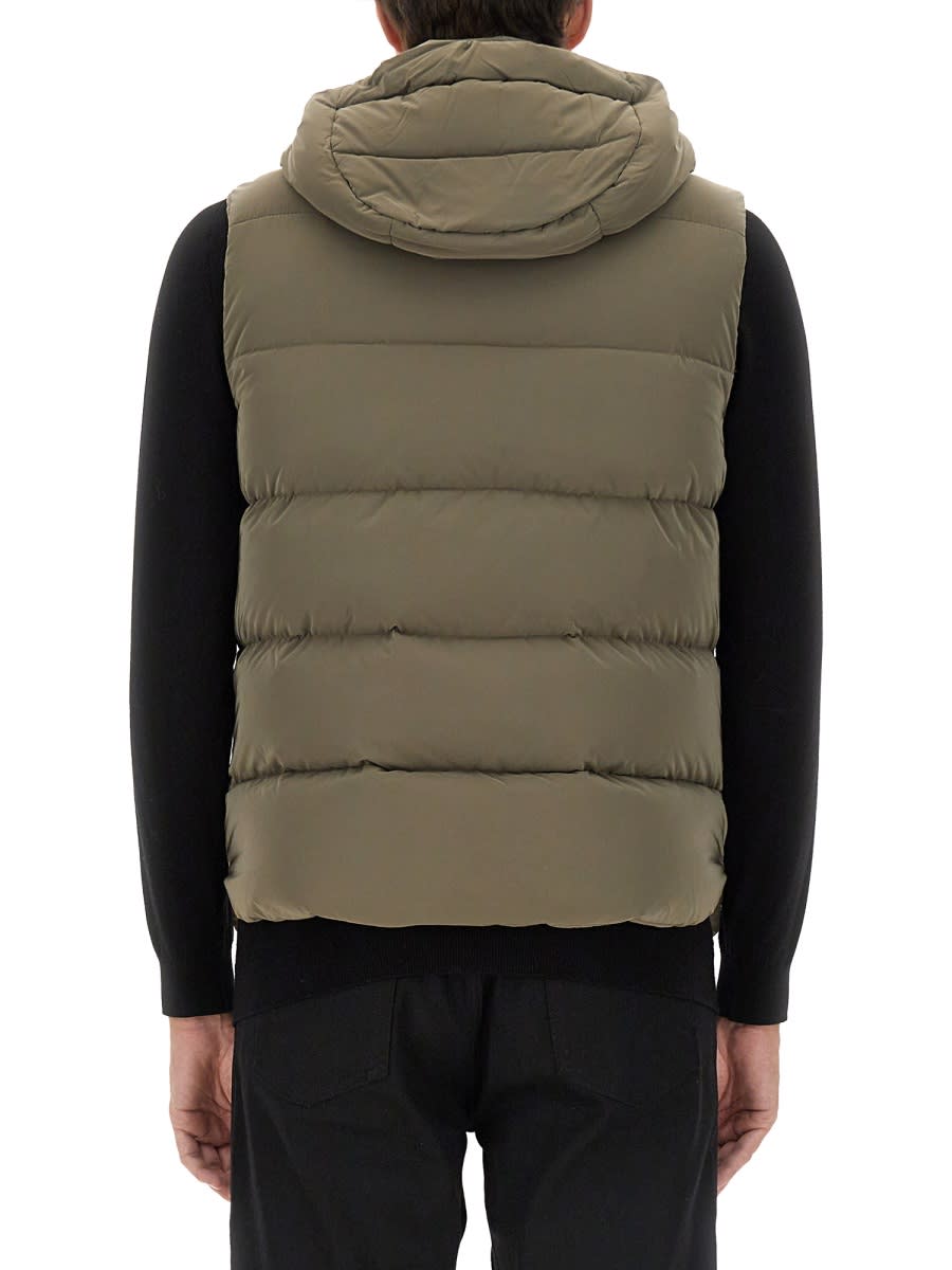 Shop Moorer Fire Padded Vest In Green