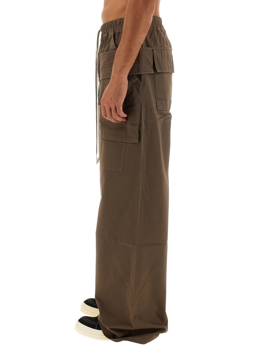 Shop Drkshdw Cargo Pants Cretch Wide In Beige