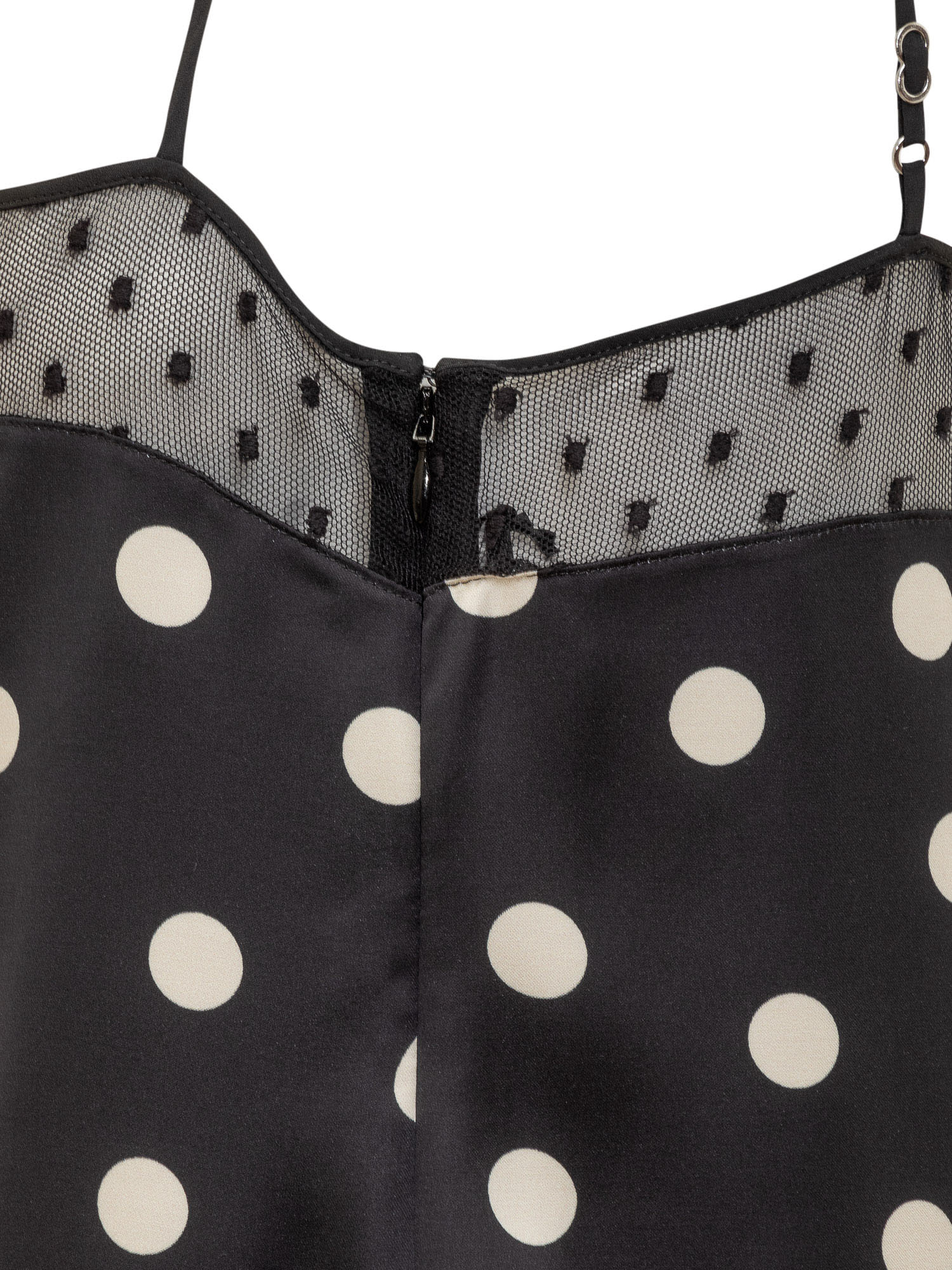 Shop Stella Mccartney Top With Polka Dot Pattern In Black/cream