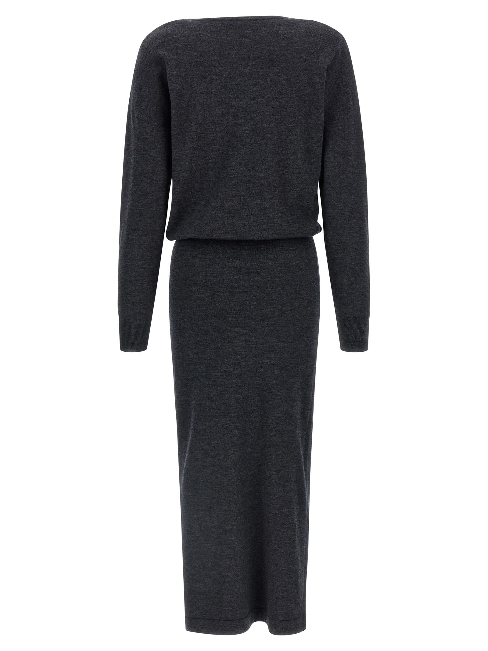P.a.r.o.s.h Lime25 Dress In Black