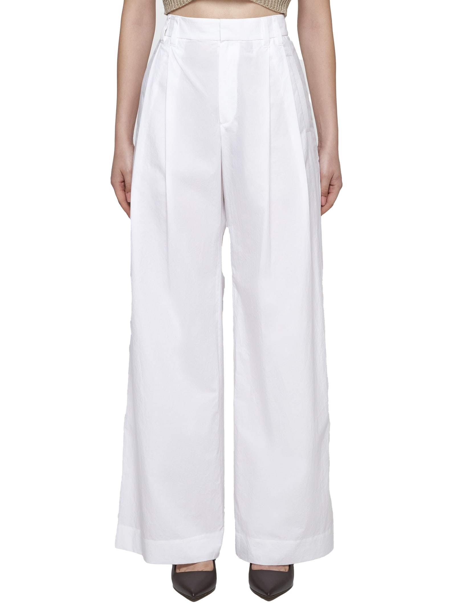 Shop Brunello Cucinelli Pants In Naturale