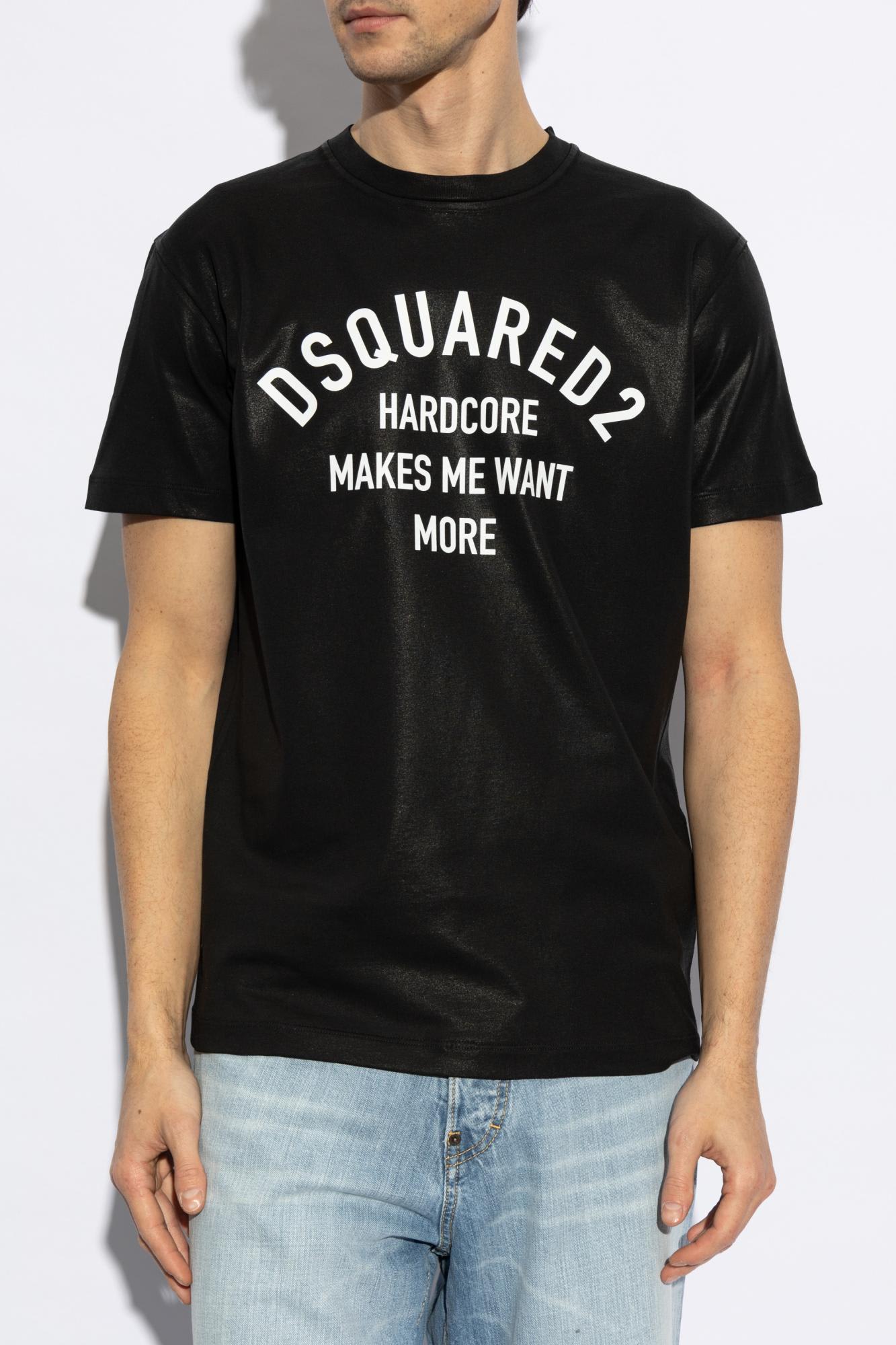 Dsquared2 Logo-print T-shirt In Black