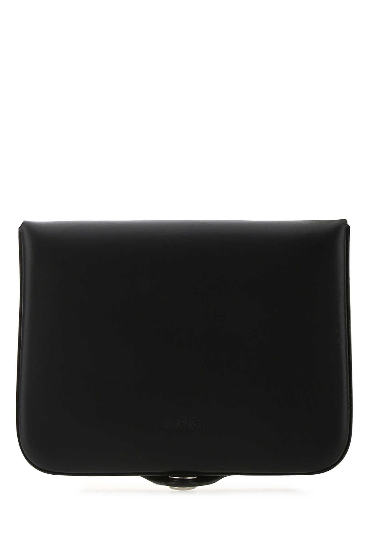 Shop Apc Black Leather Card Holder In Lzz