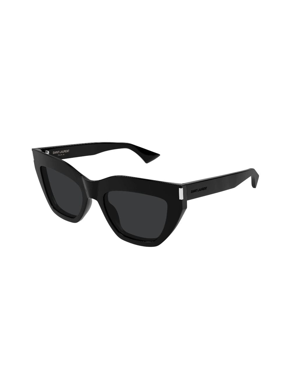 Saint Laurent Black-black-black Recycled Acetate Sunglasses In Black