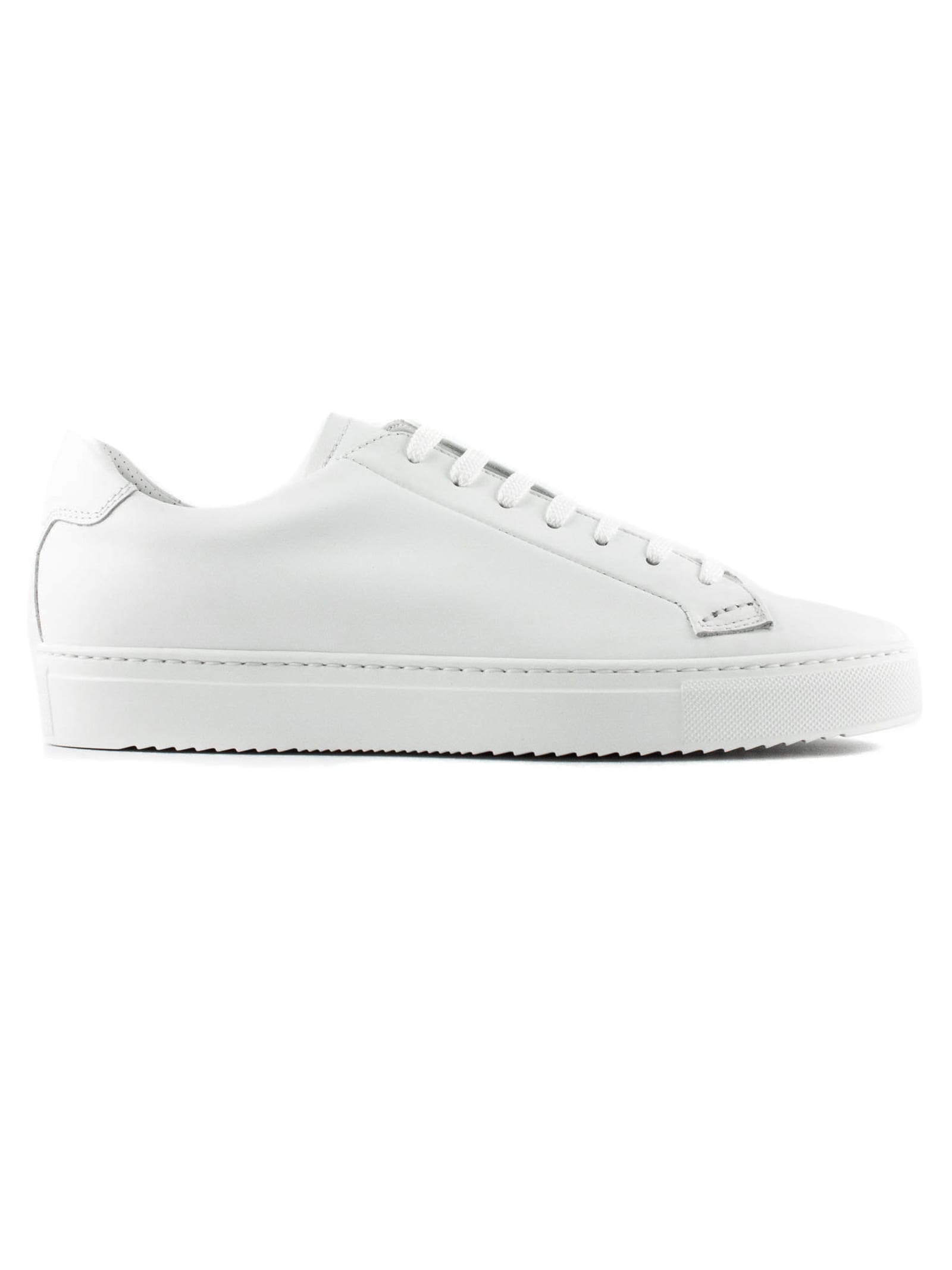 Doucals White Leather Sneakers