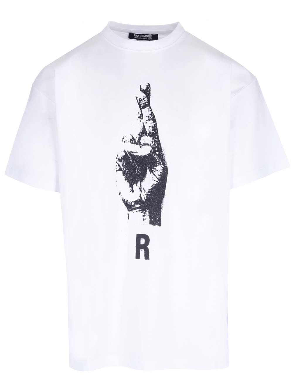 White T-shirt With Front Print