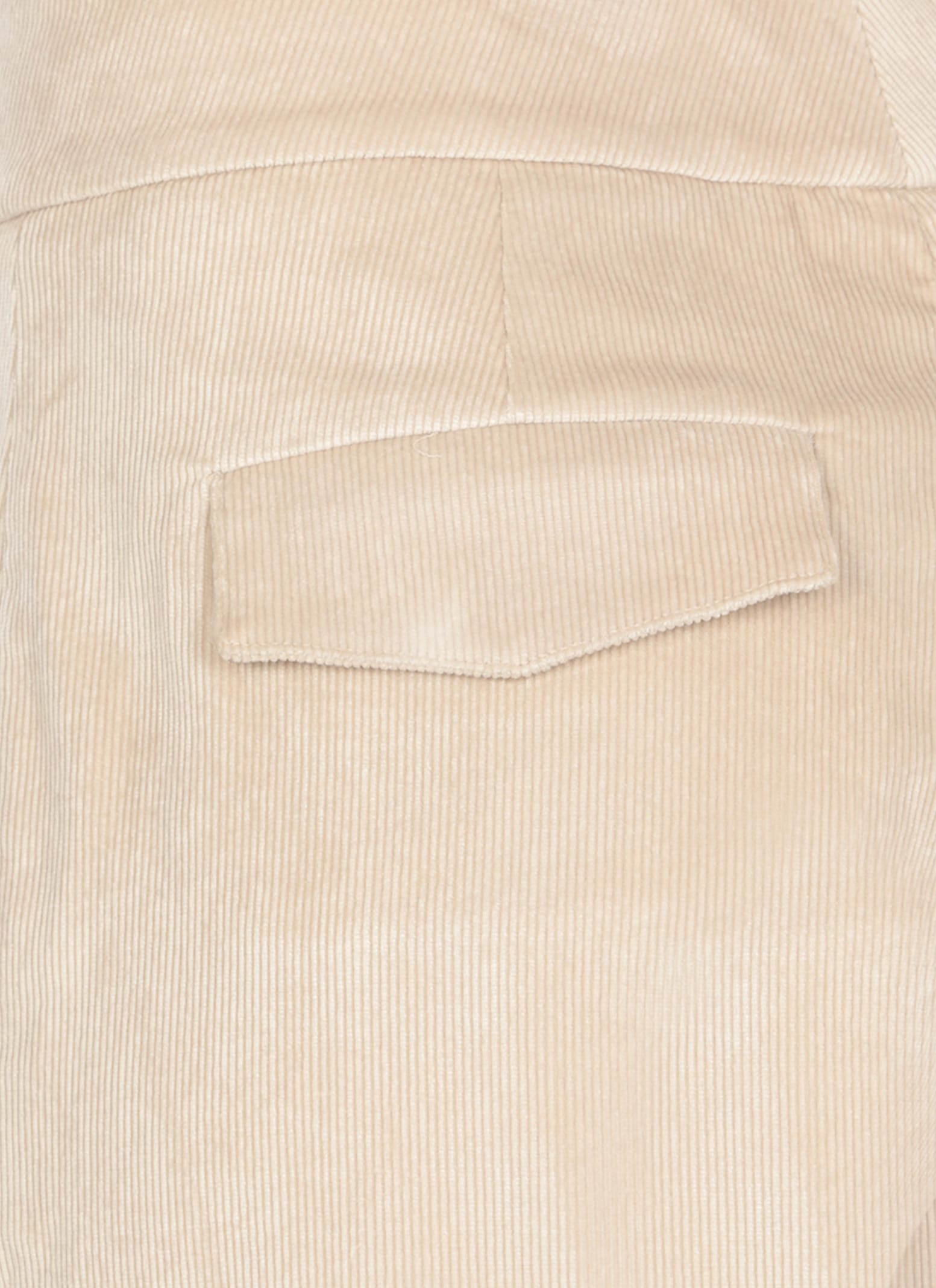 Shop Peserico Corduroy Pants In Beige