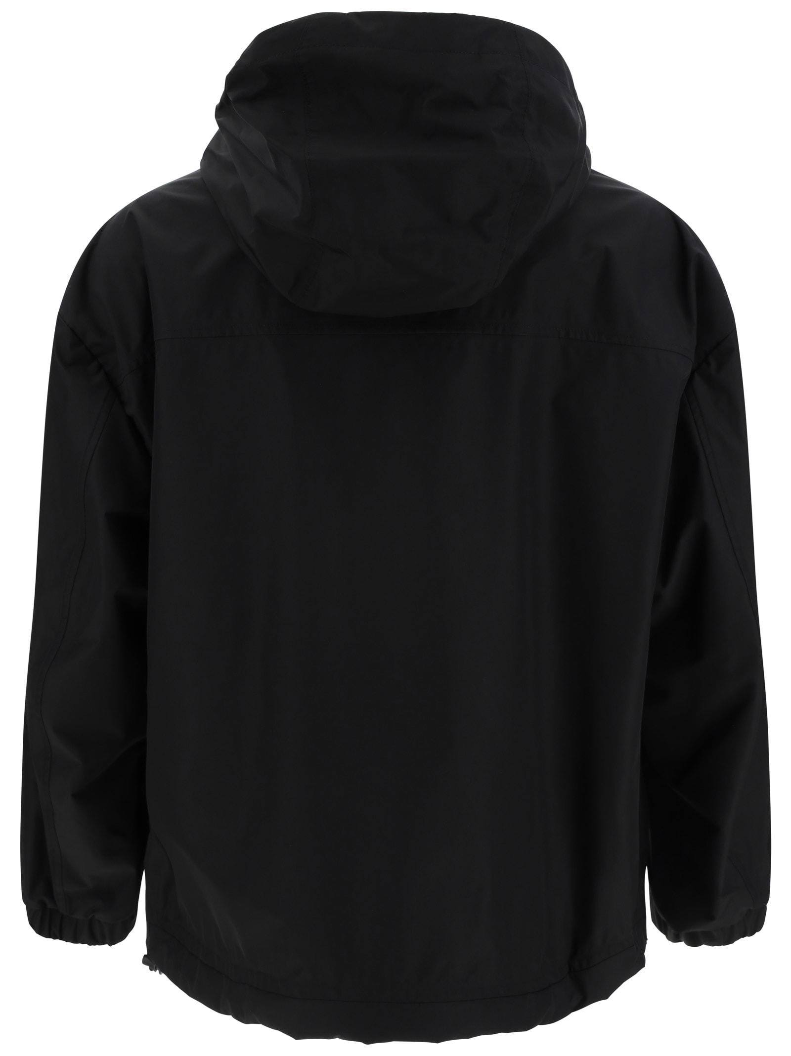 Dolce & Gabbana Technical Fabric Hooded Jacket In Black