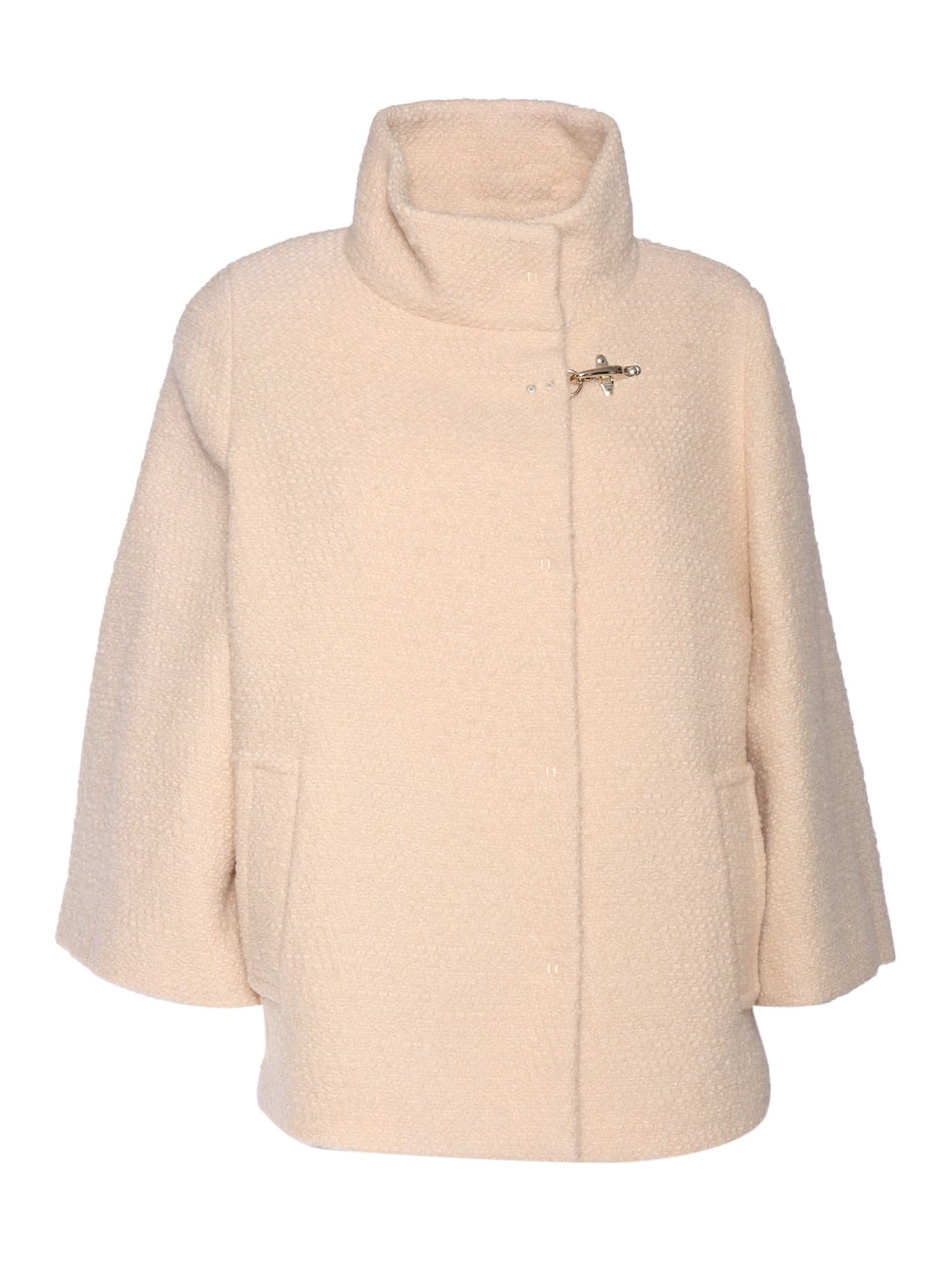 Shop Fay Lined Cape With Hook In Beige