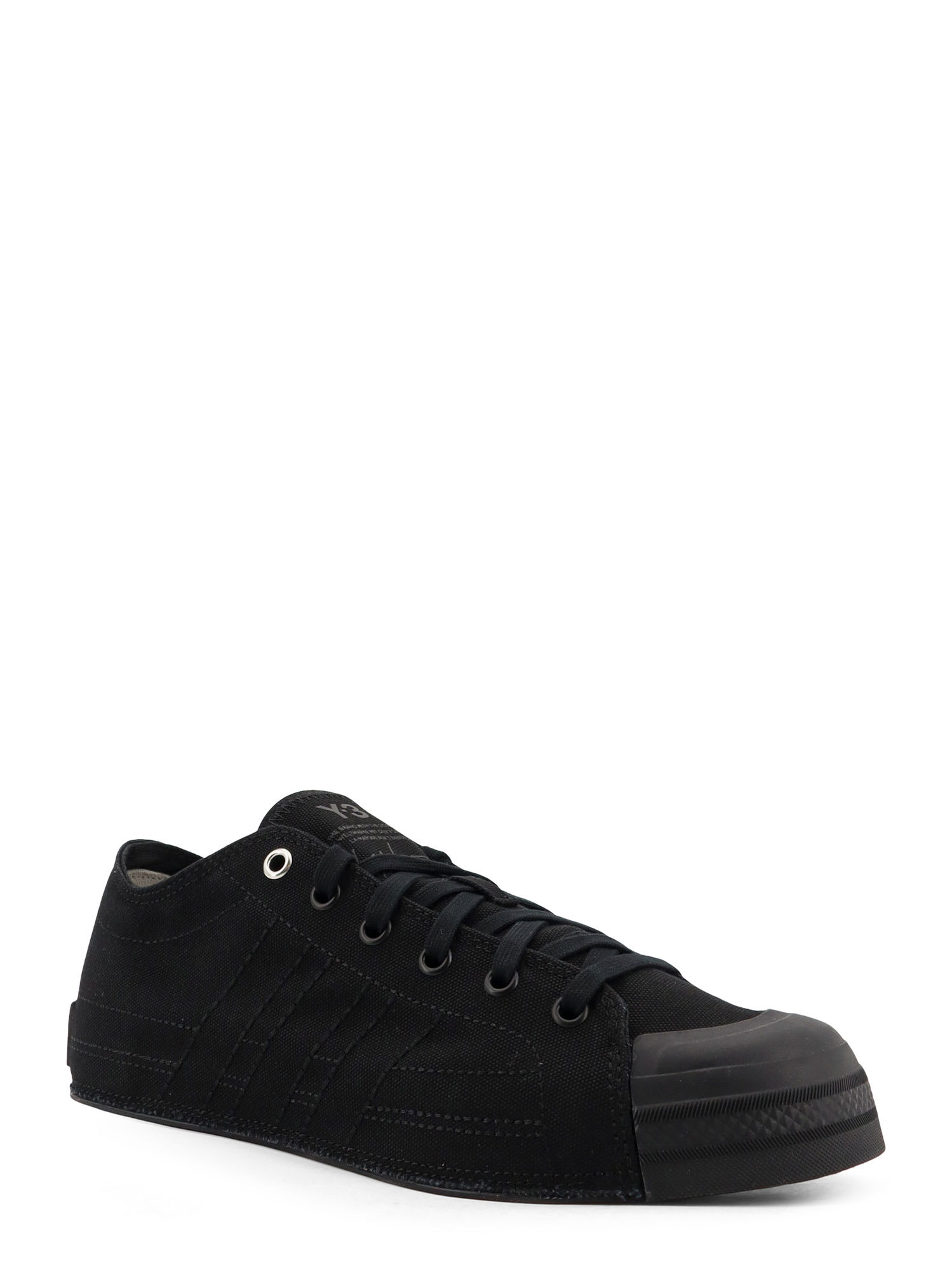 Y-3 Nizza Low Canvas Sneakers In Black