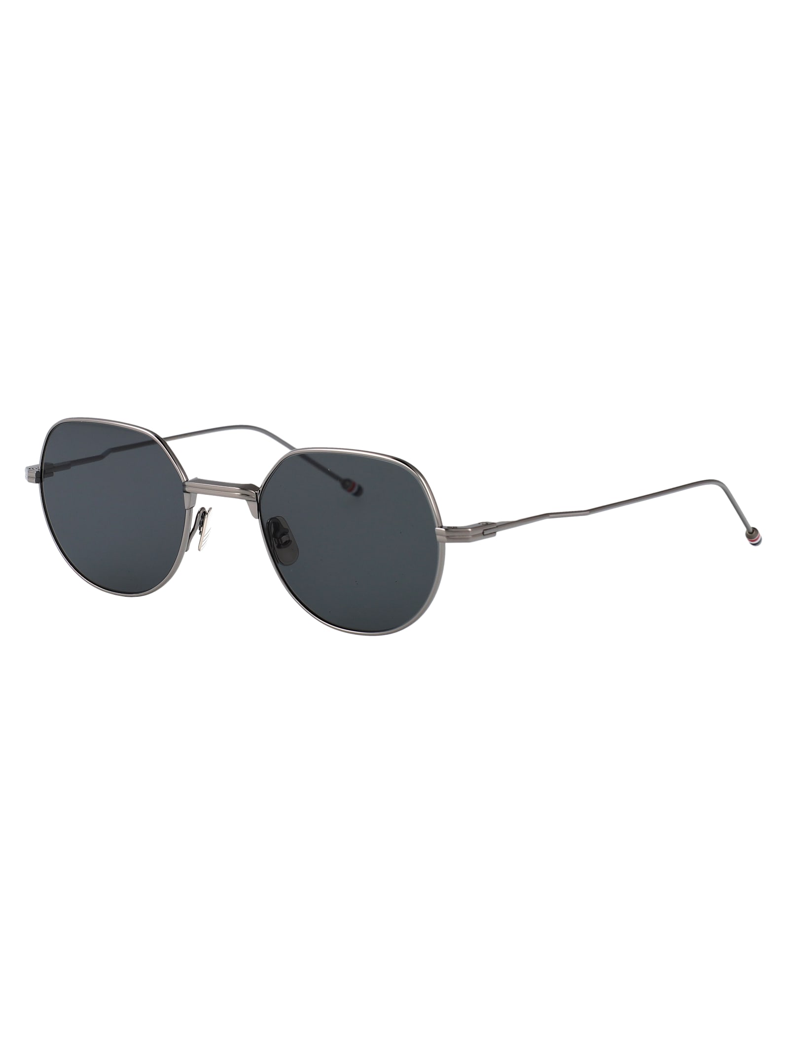 Thom Browne N11 Grey Titanium Titanium Sunglasses In Gray