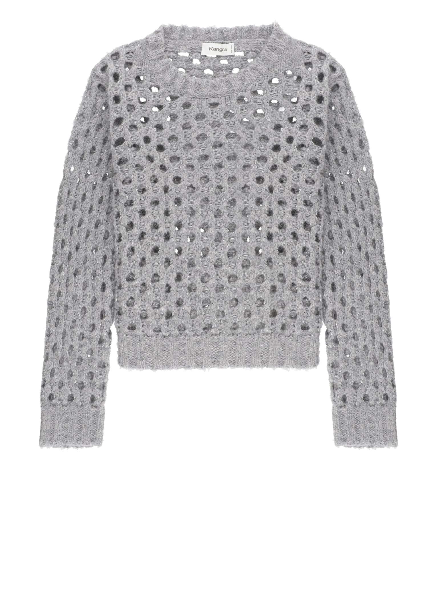 Shop Kangra Alpaca And Wool Sweater In Grey