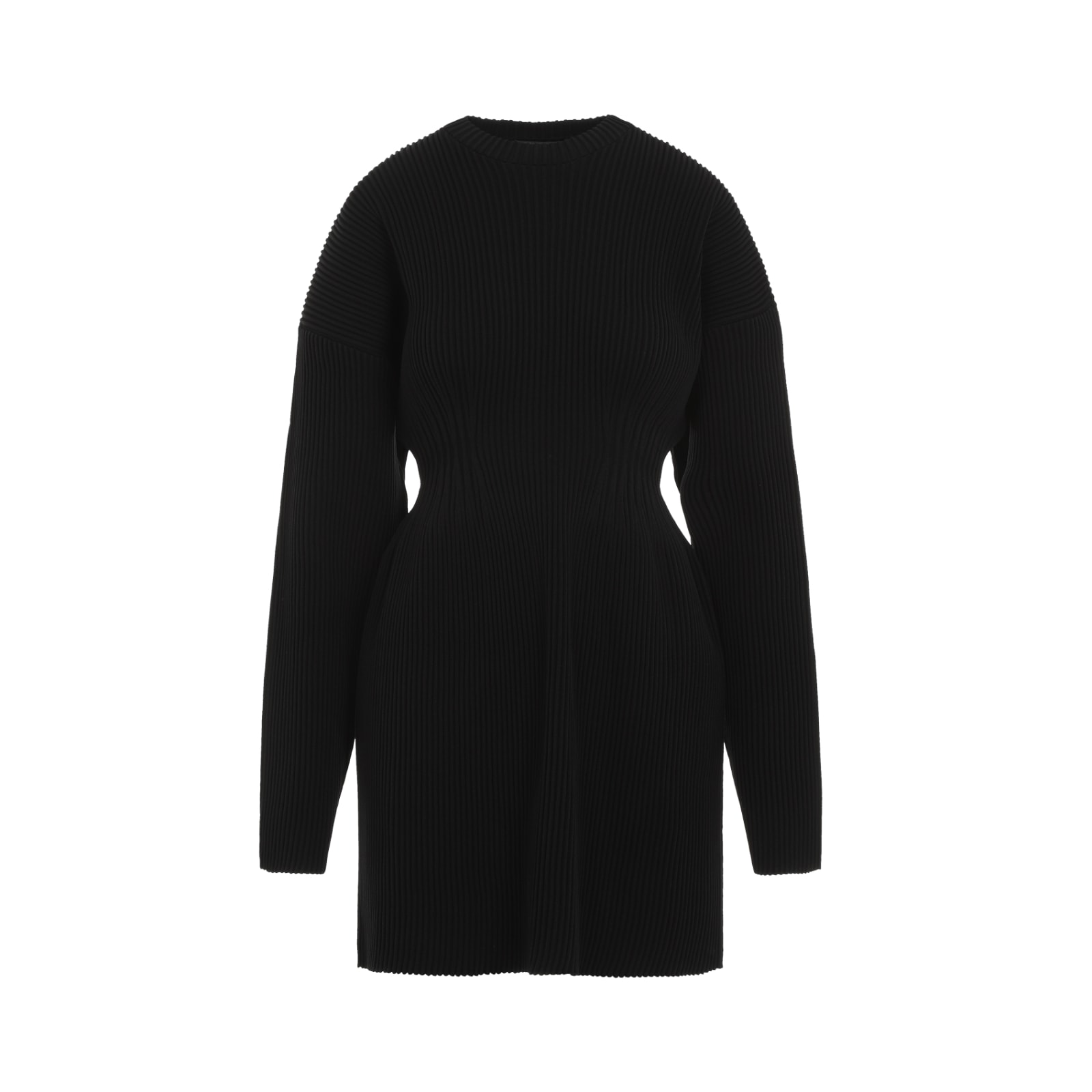 Shop Balenciaga Hourglass Dress In Black