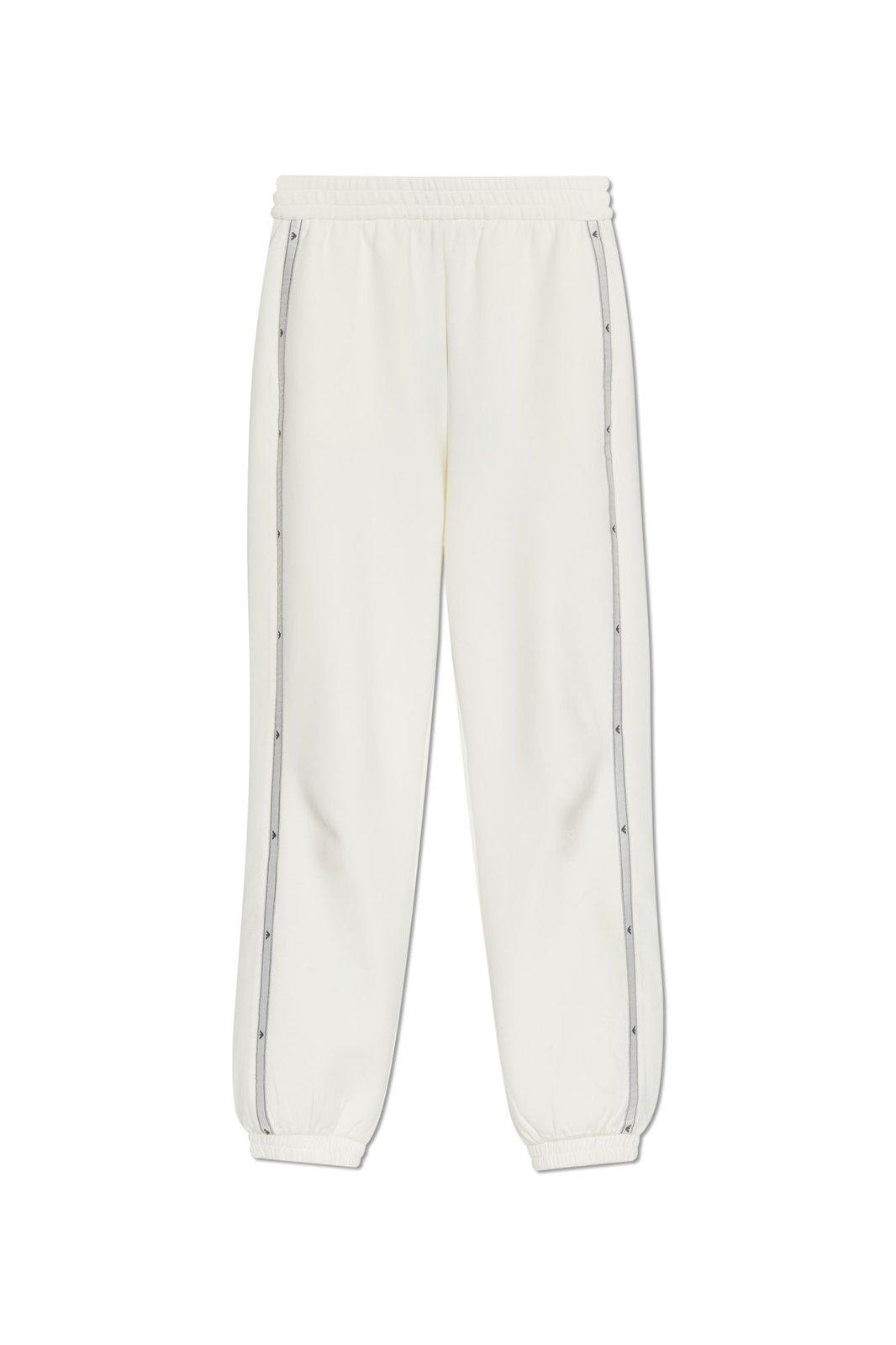 Shop Emporio Armani Sweatpants With Side Stripes In White