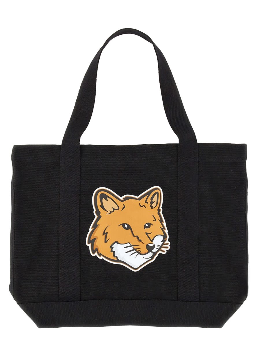 Maison Kitsuné Fox Head Print Bag