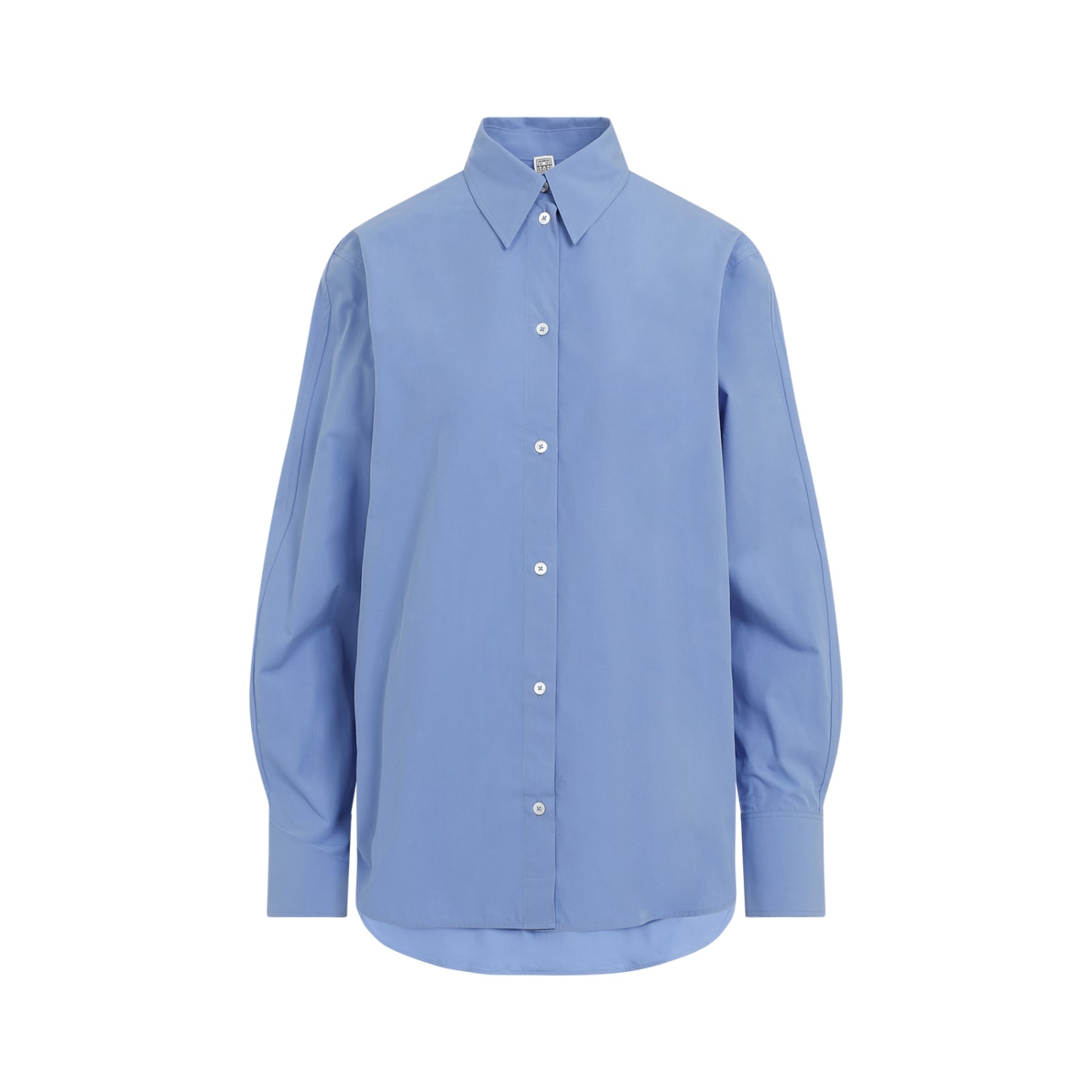 Shop Totême Kimono Sleeve Shirt In Cornflower