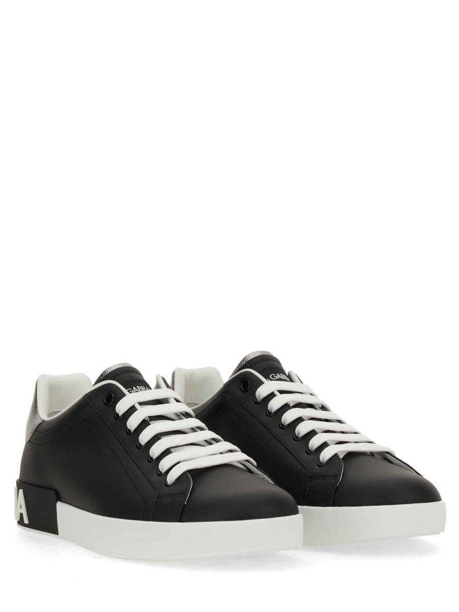 Shop Dolce & Gabbana Portofino Sneaker In Black