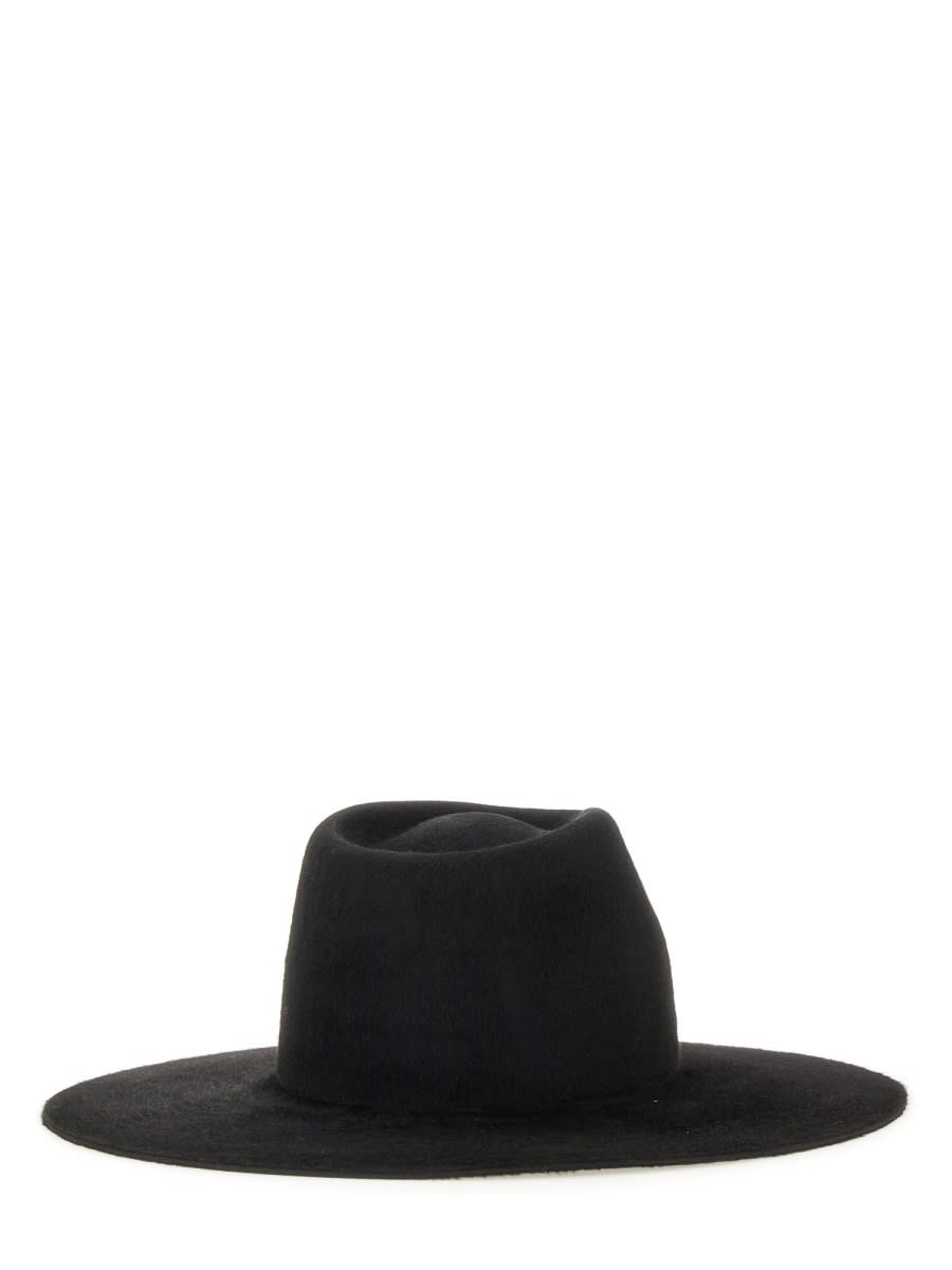 Ruslan Baginskiy Logo-detail Felt Fedora Hat In Black