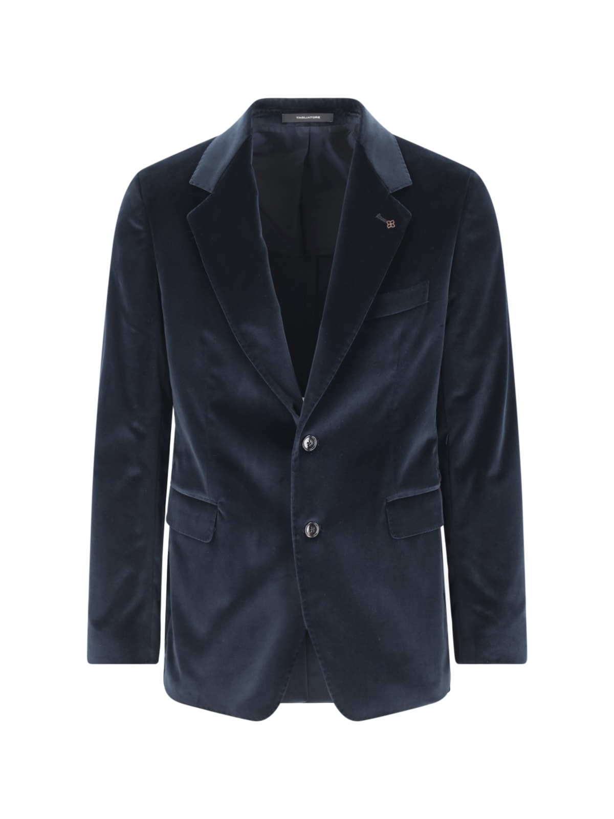 Shop Tagliatore Velvet Blazer In Blue