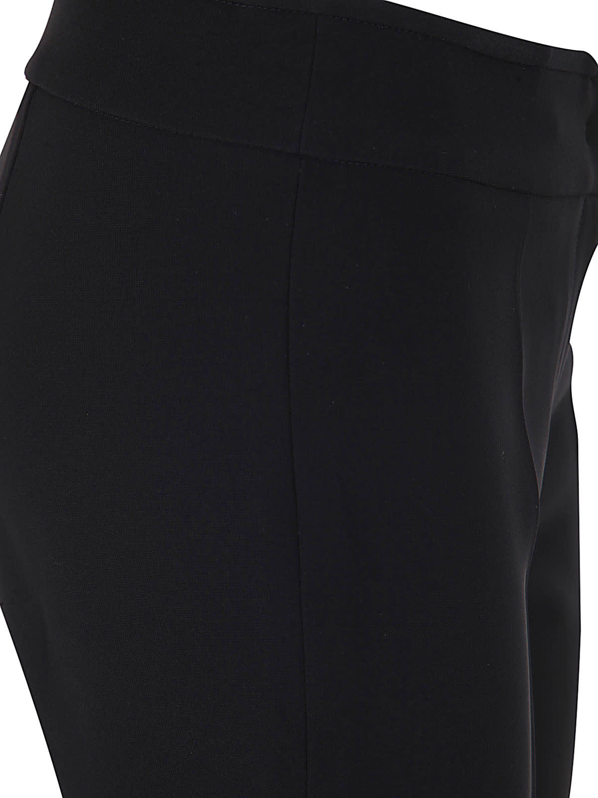 Shop Emporio Armani Flared Trousers In Black