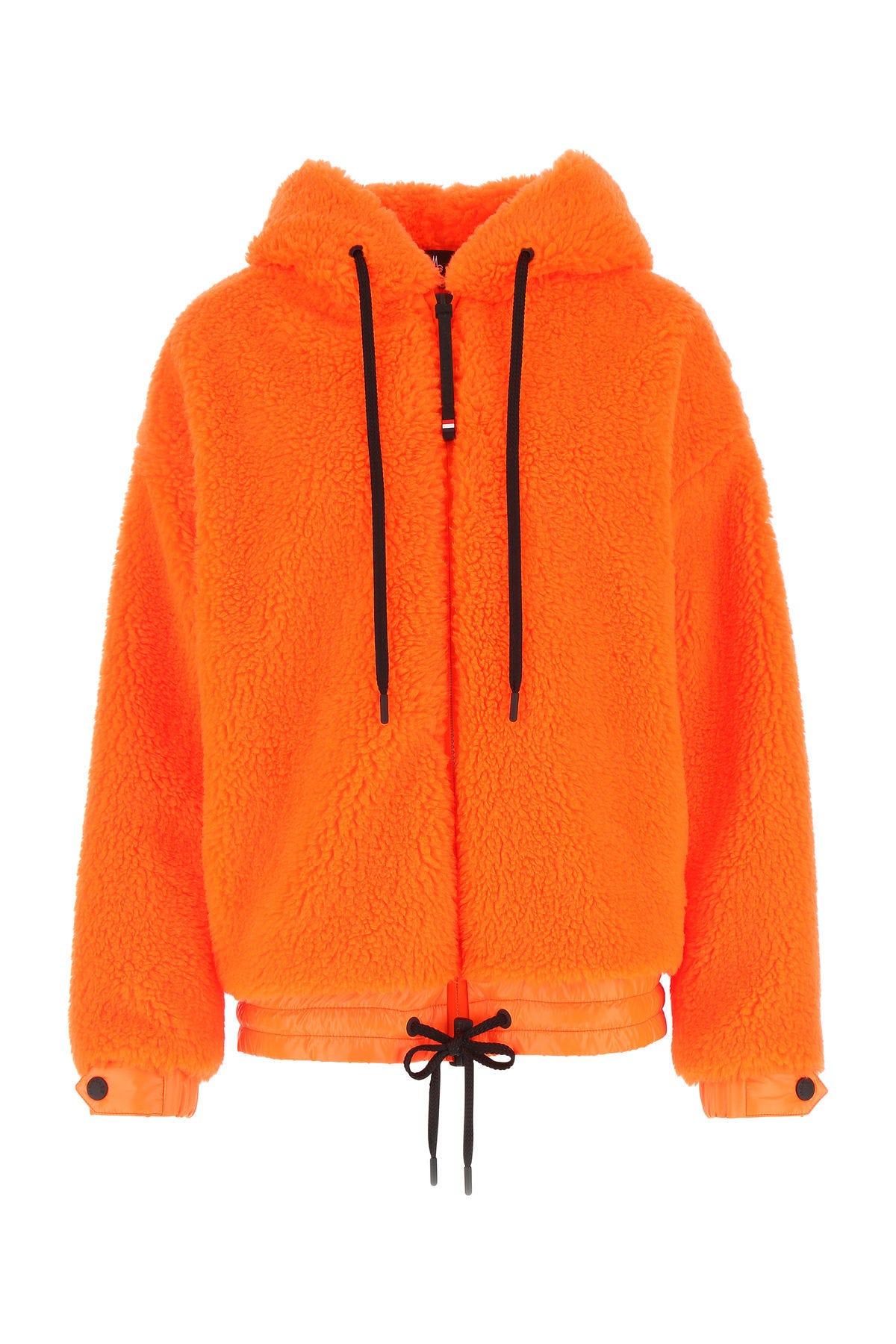 Moncler Fluo Orange Teddy Oversize Jacket
