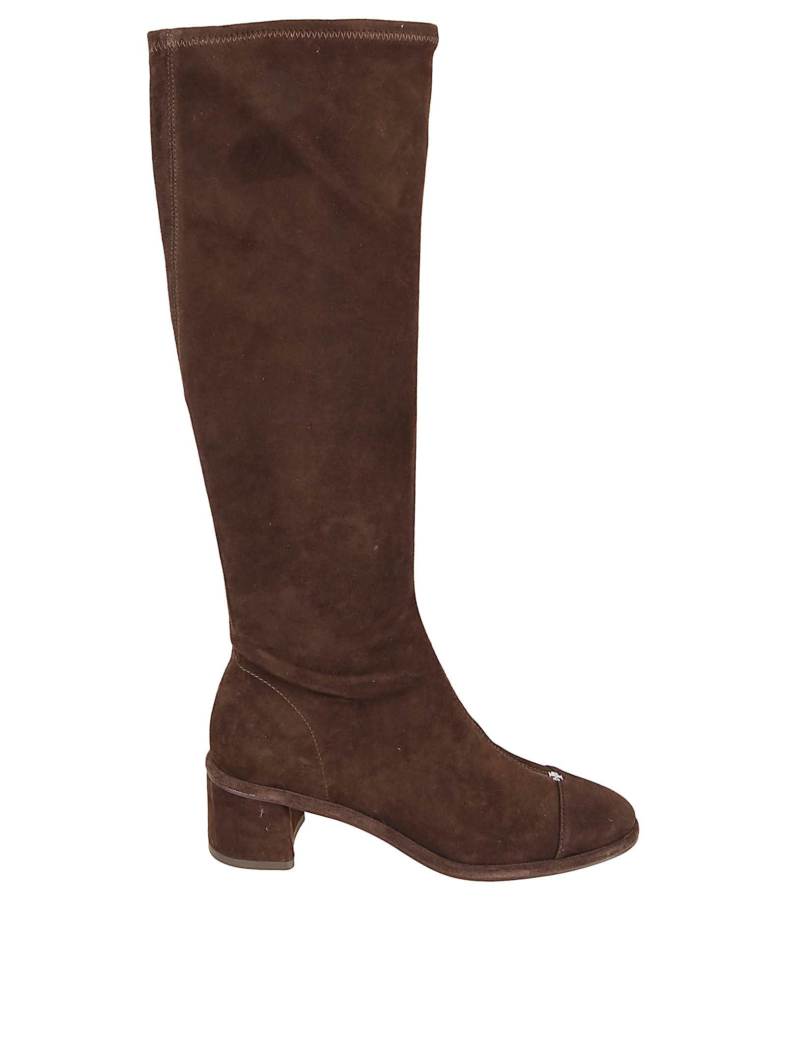 Tory Burch Cap-toe Knee-high Boot In Multi
