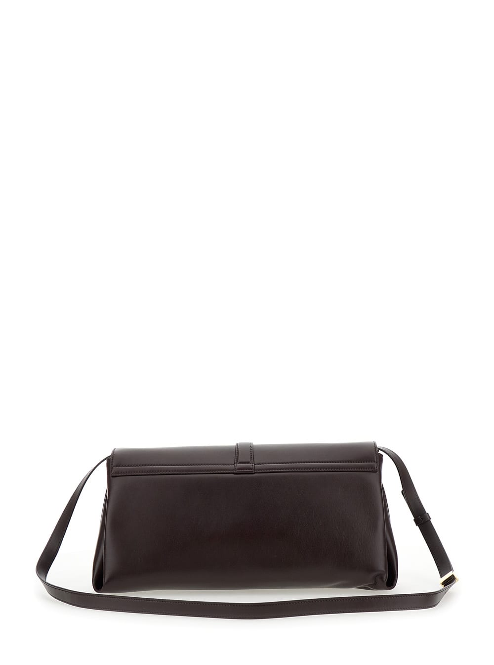 Shop Ferragamo Bordeaux Crossbody Bag With Gancini Buckle Detail In Leather Woman