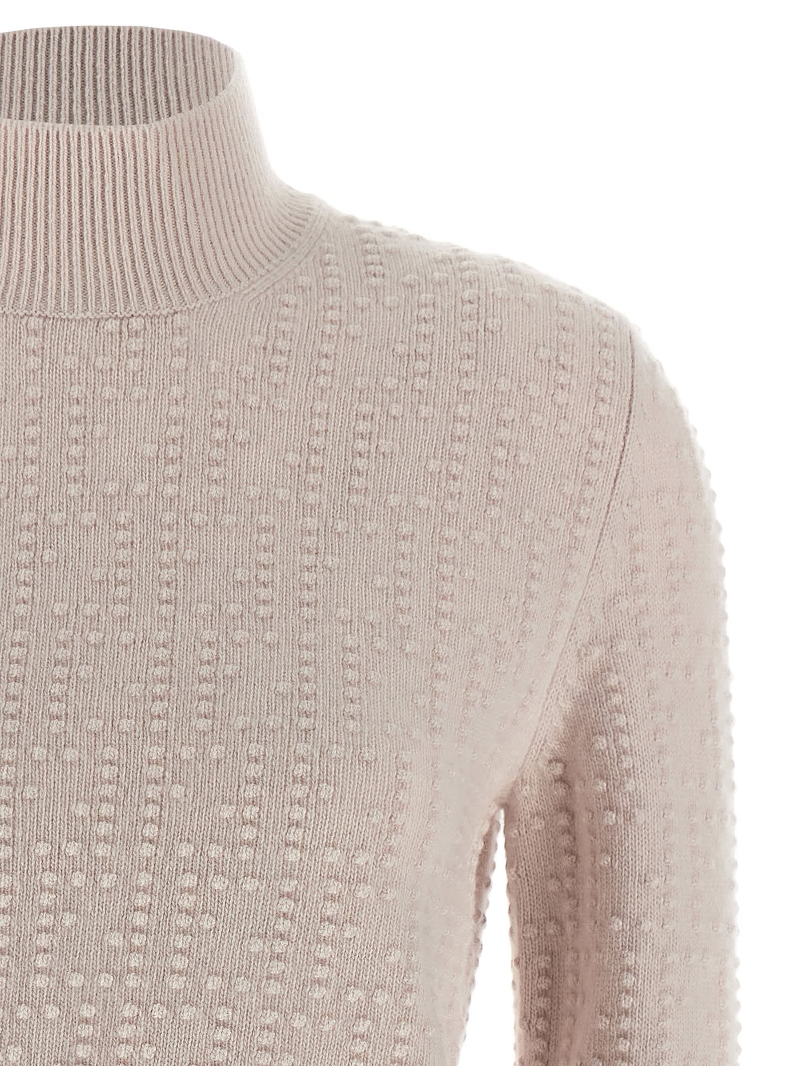 Fendi Pon Pon Sweater In Pink