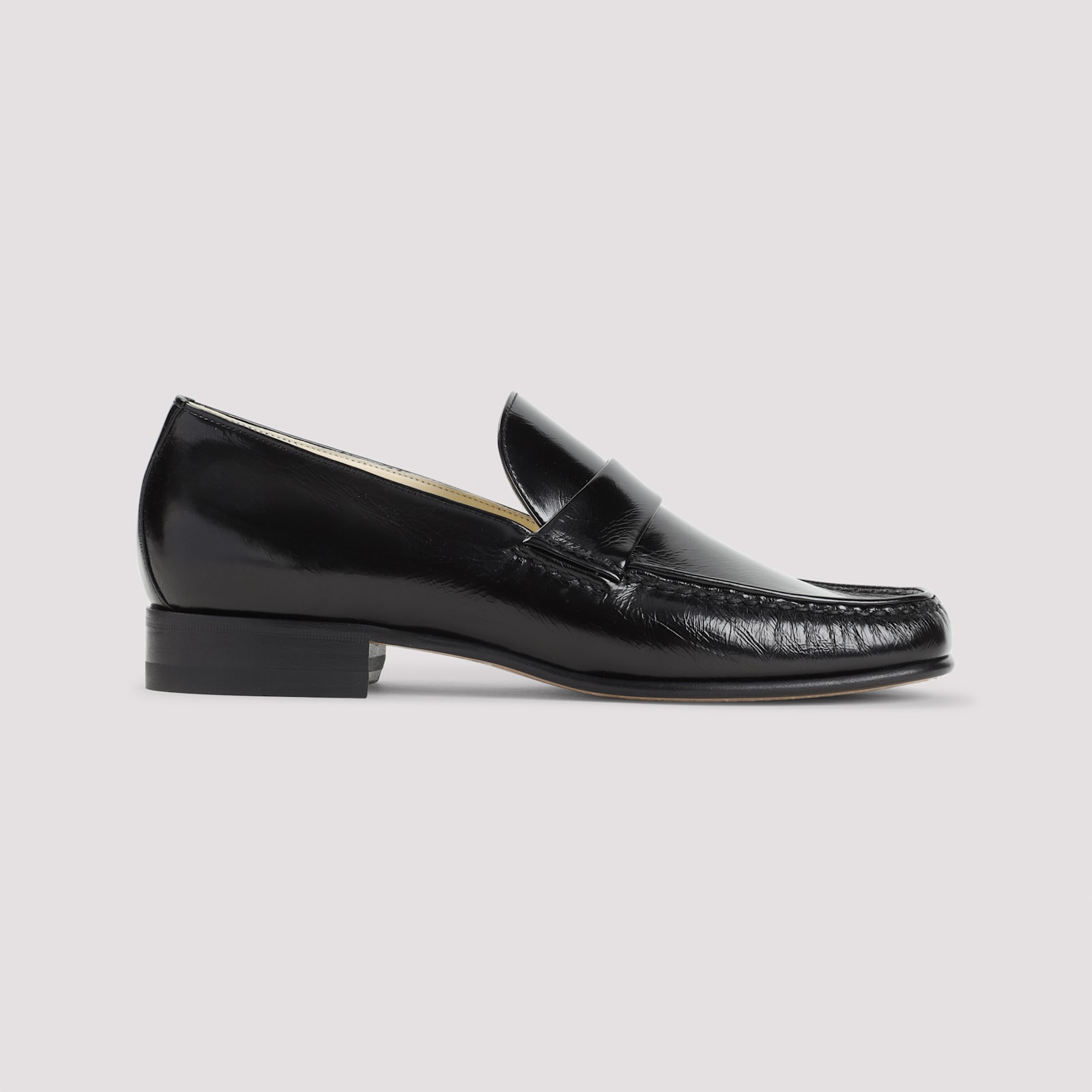 Phoebe Philo Calf Leather Loafers In Black