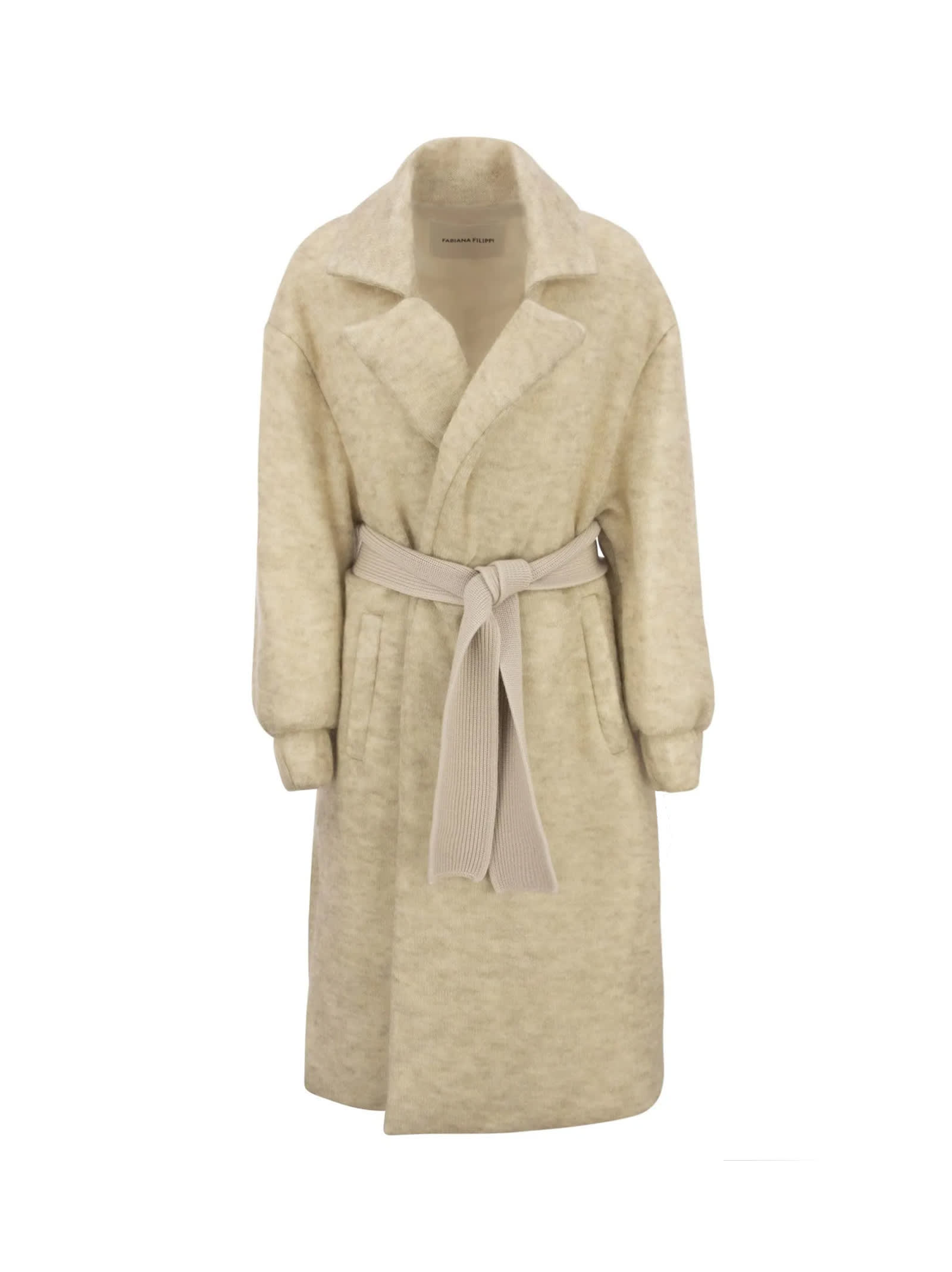 Fabiana Filippi Wool And Mohair Blend Coat