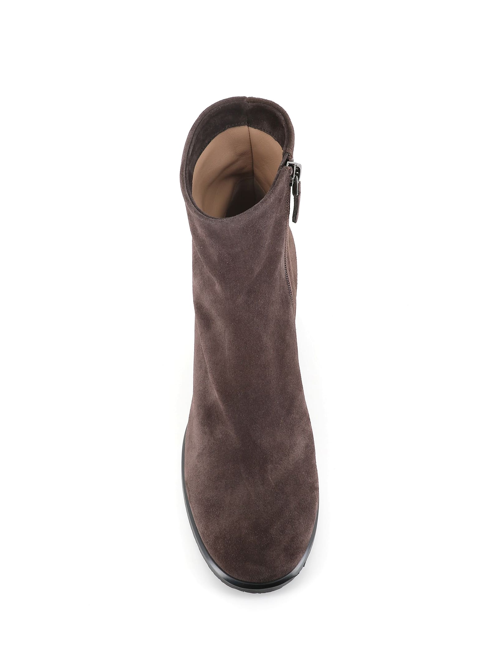 Del Carlo 55mm Block-heel Zip Boots In Brown
