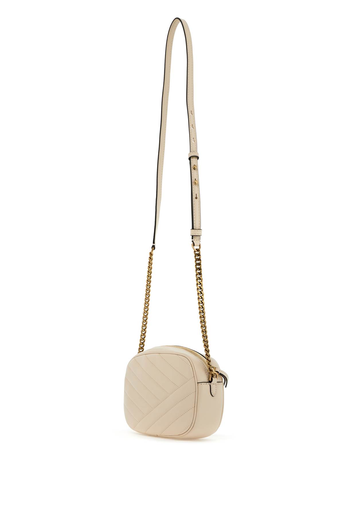 Shop Tory Burch Chevron Small Kira Camera Bag In New Cream