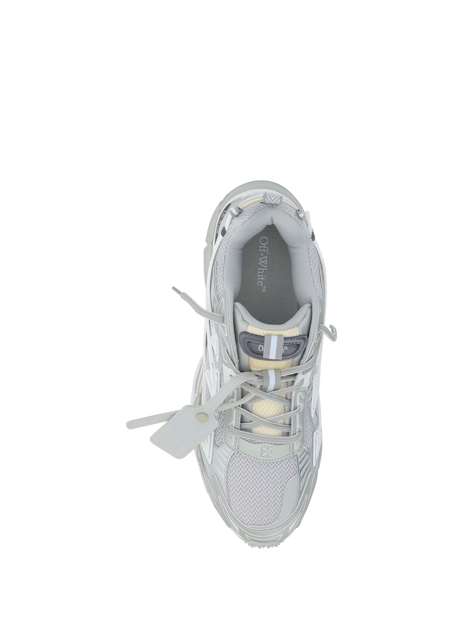 Shop Off-white Be Right Back Sneakers In Grey Silver