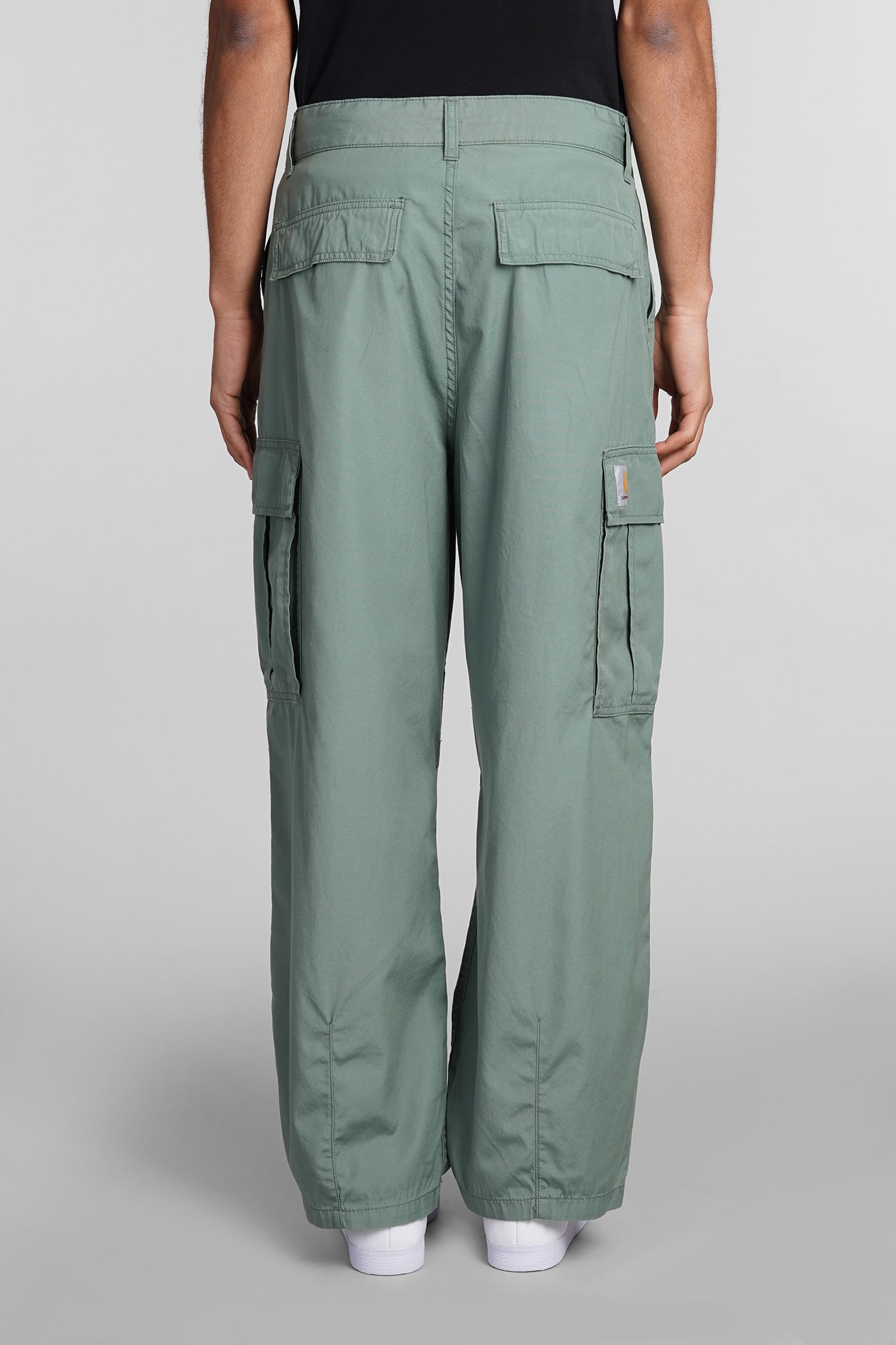 Shop Carhartt Pants In Green Cotton In Military