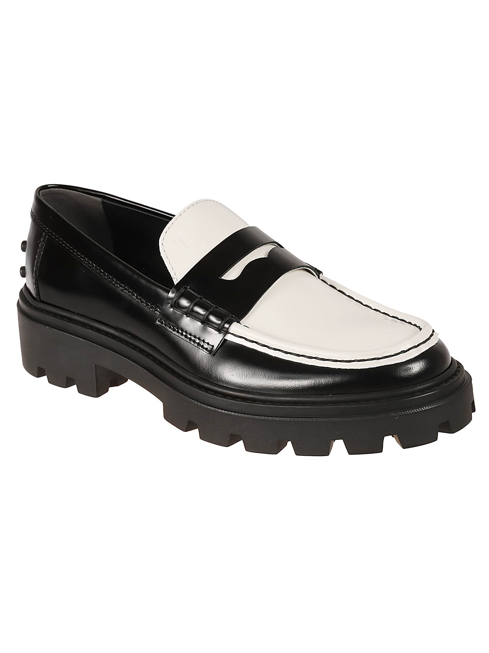 Shop Tod's Pesante Loafers In Black