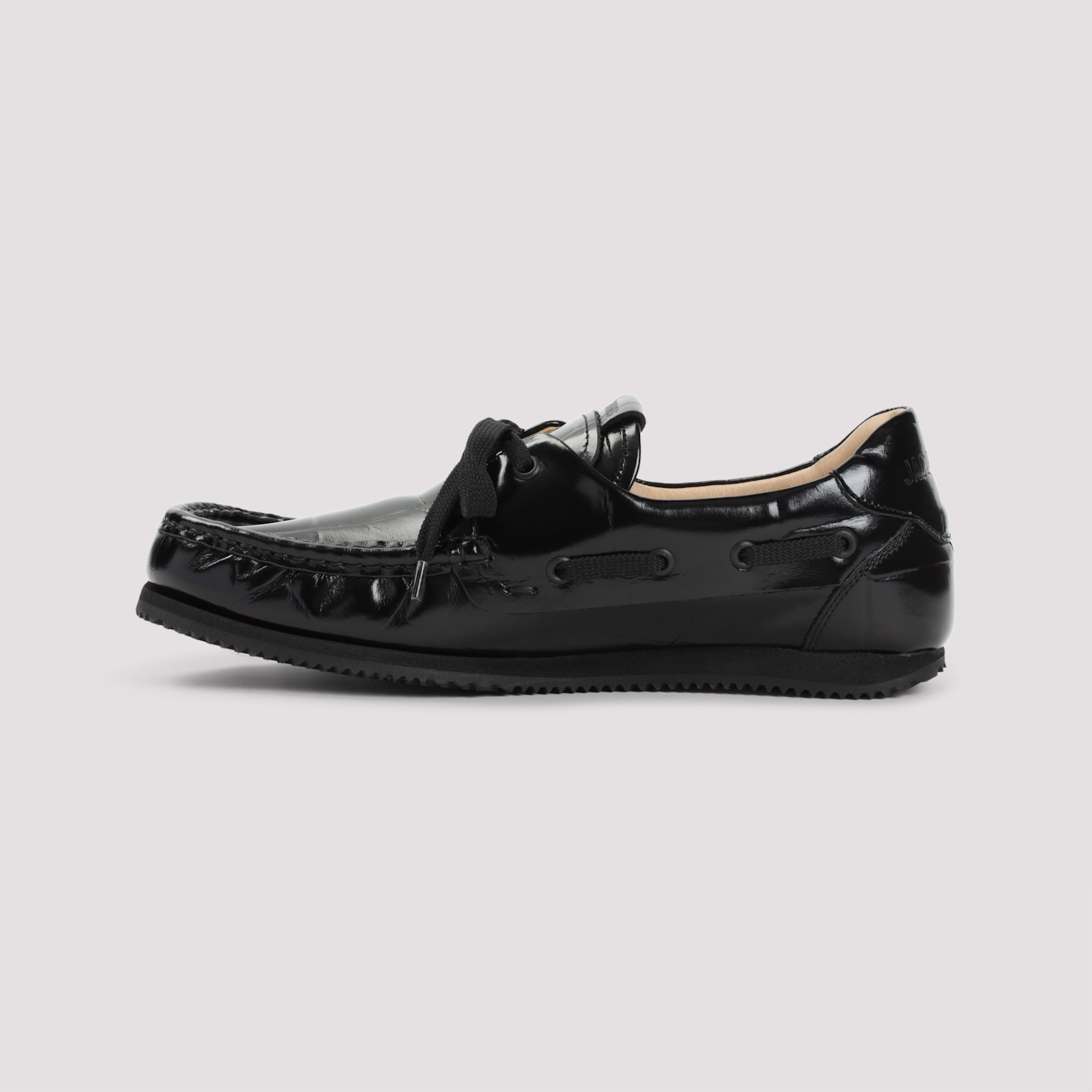 Jacquemus Les Batto Leather Loafers In Black