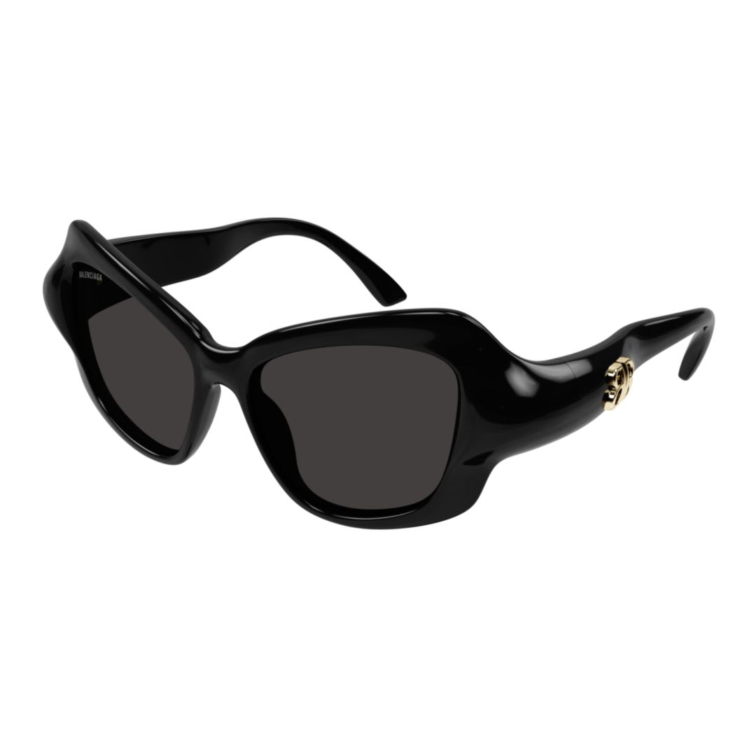 BALENCIAGA BB0353S-001 BLACK-BLACK-GREY