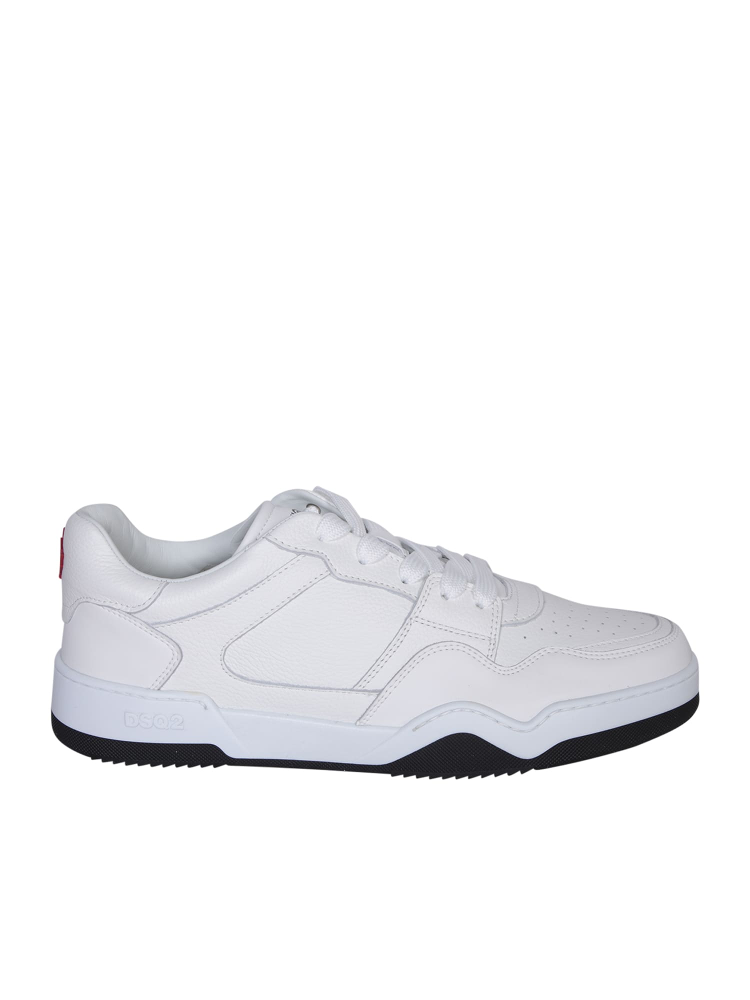 DSQUARED2 SPIKER WHITE SNEAKERS