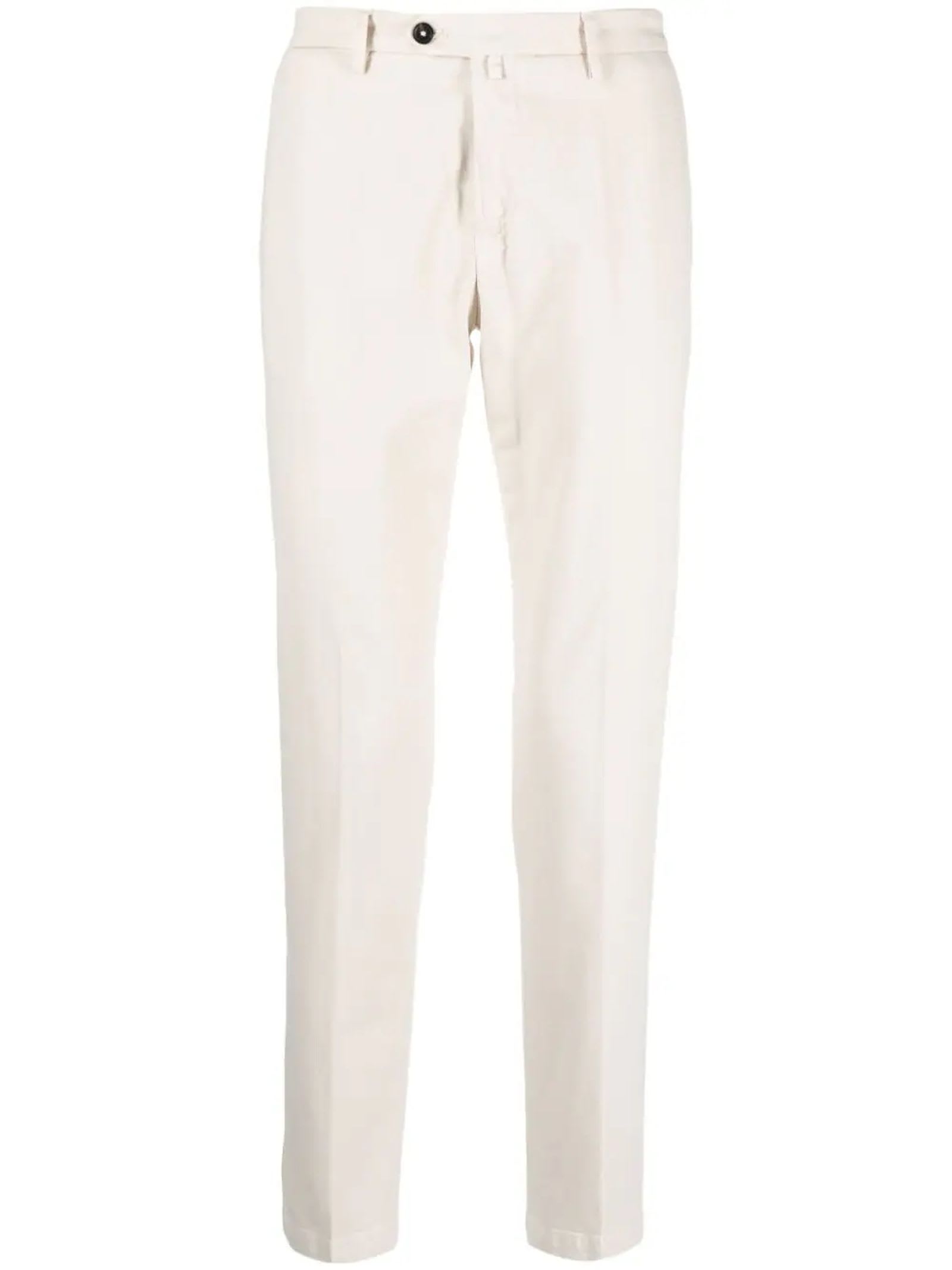 briglia 1949 beige stretch-cotton trousers