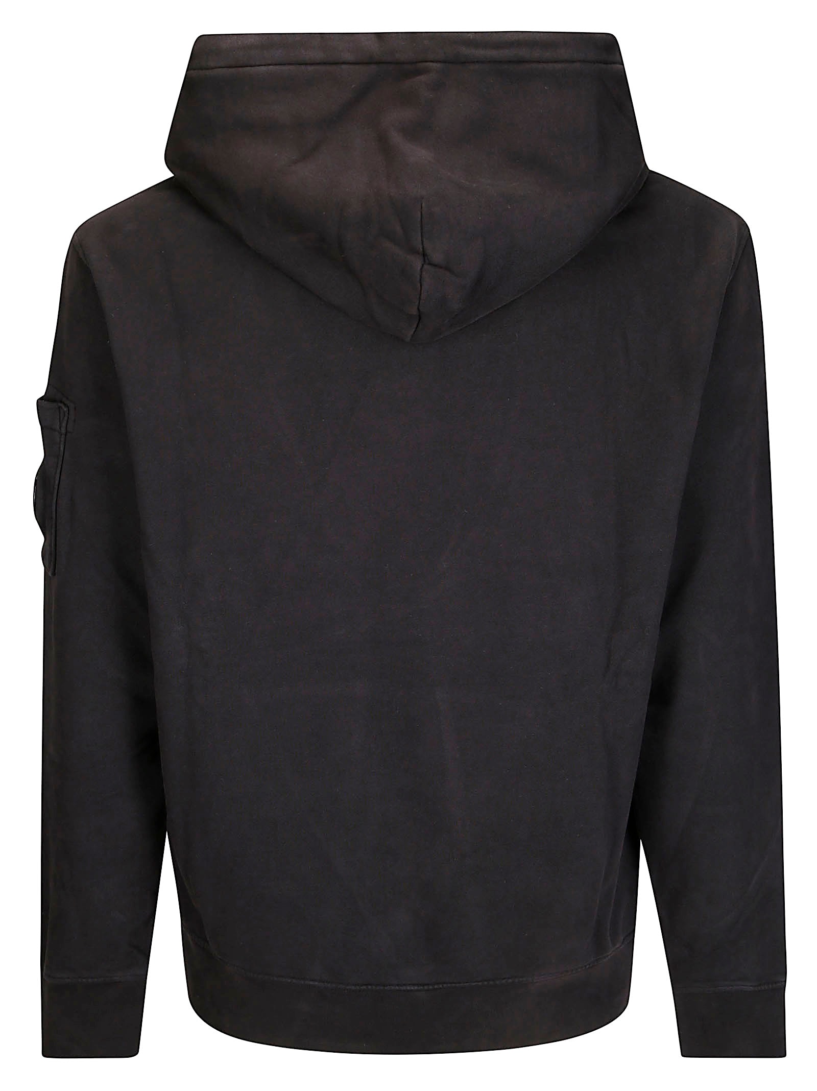 C.p. Company Men Sweatshirts Sweat Hooded In Diagonal Raised Fleece In Blue