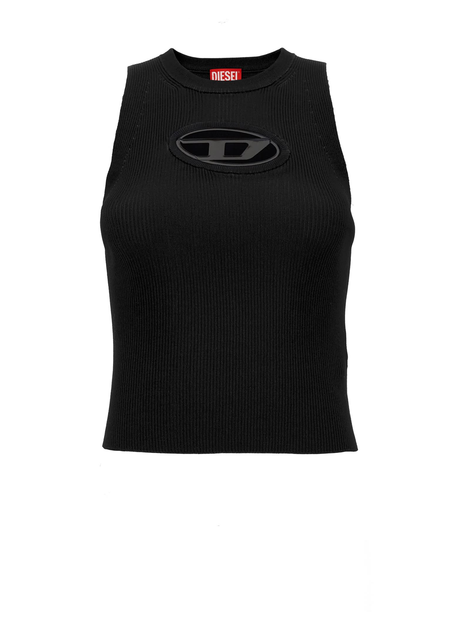 Shop Diesel M-onerva Tank Top In Black