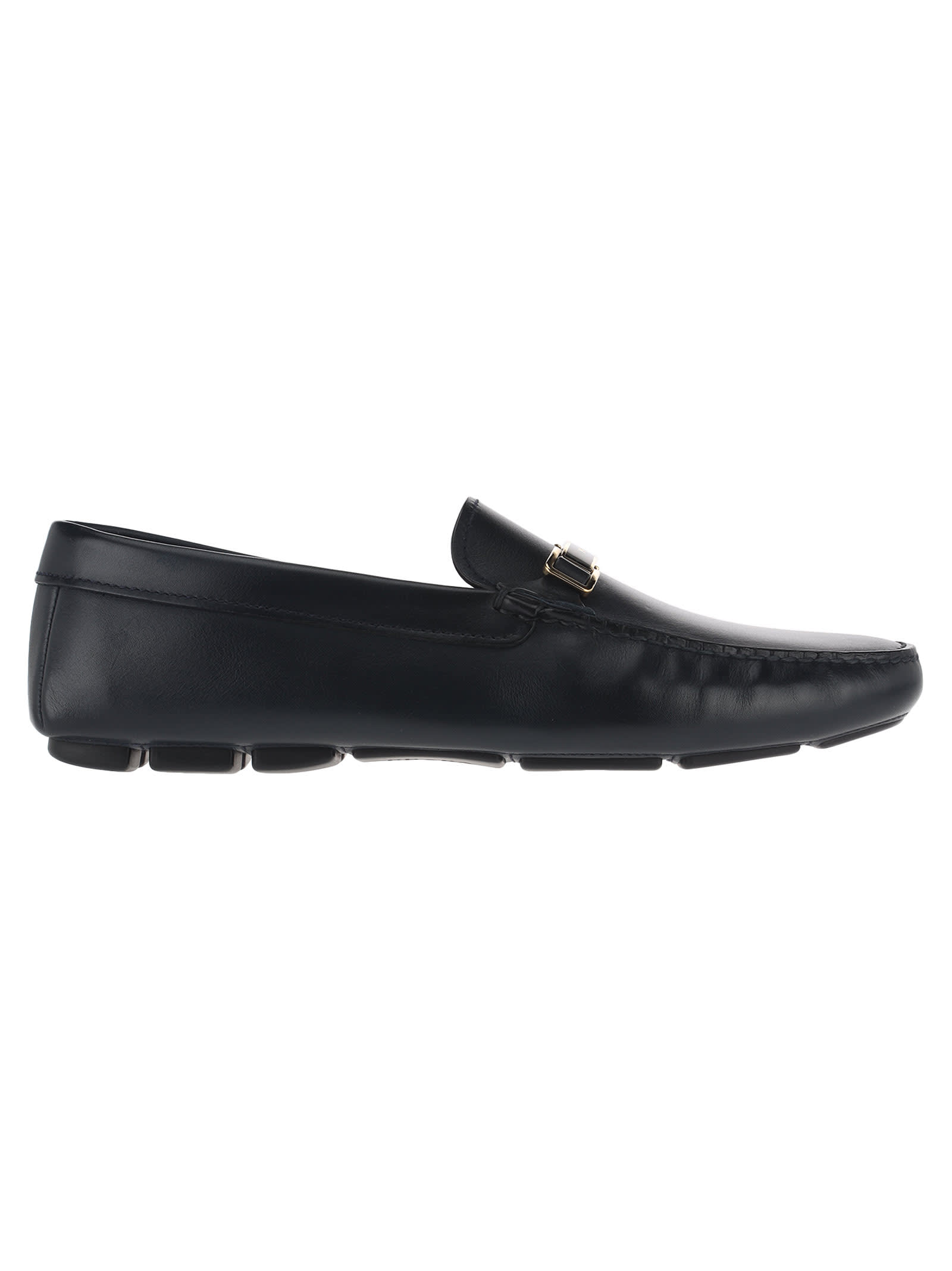 prada patent leather driving loafers