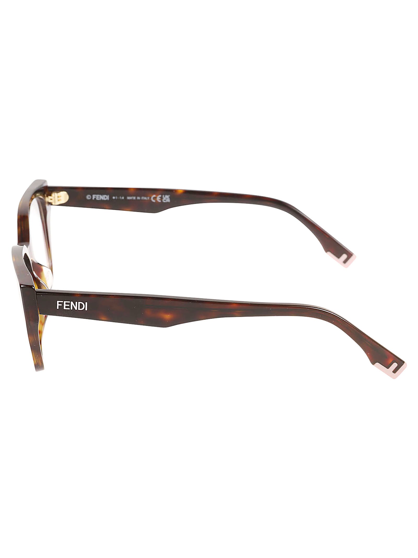 Shop Fendi Flame Effect Classic Glasses In 052 - Black